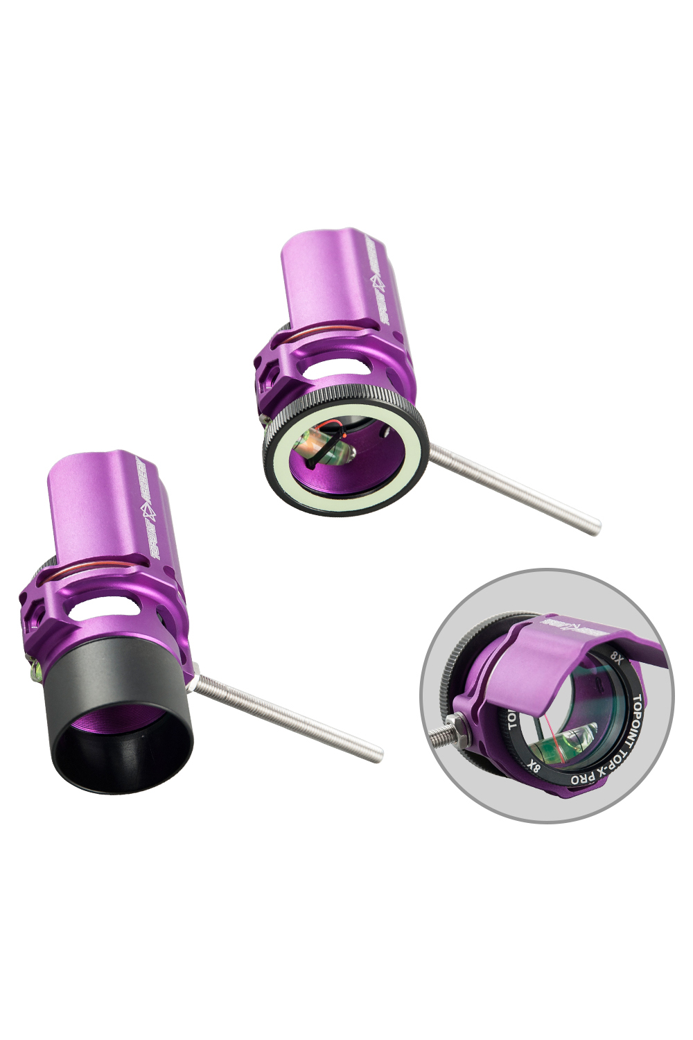 Topoint TP8750 0.019" CNC Compound Bow Sight 2X 4X 6X 8X