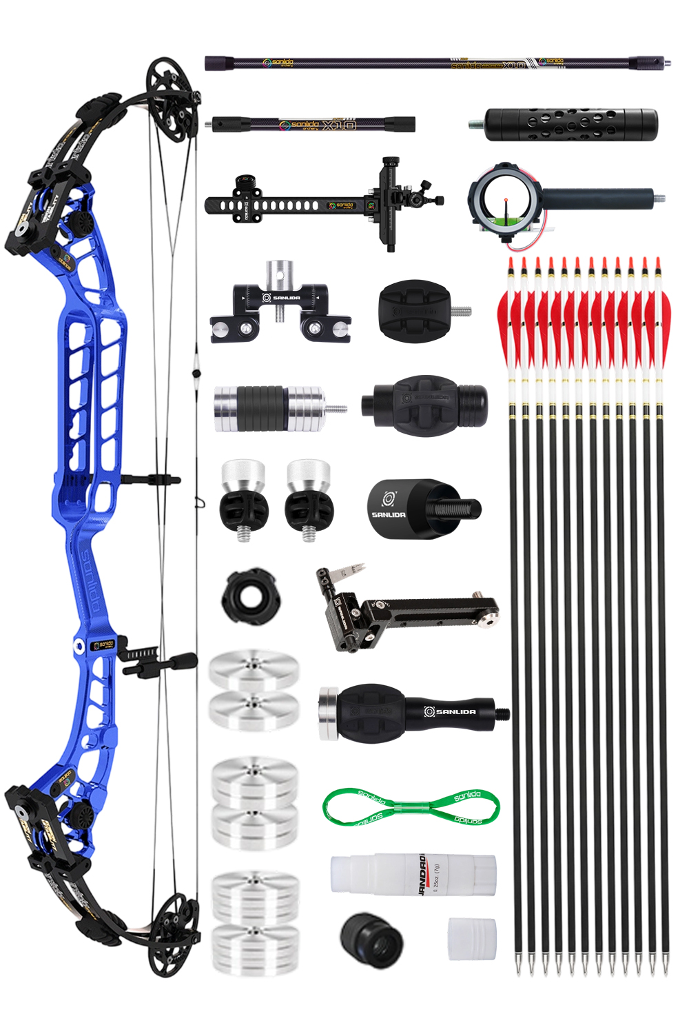 Sanlida 40″ ATA Hero 10 ΙΙ 30-70Lbs Target Compound Bow Kit