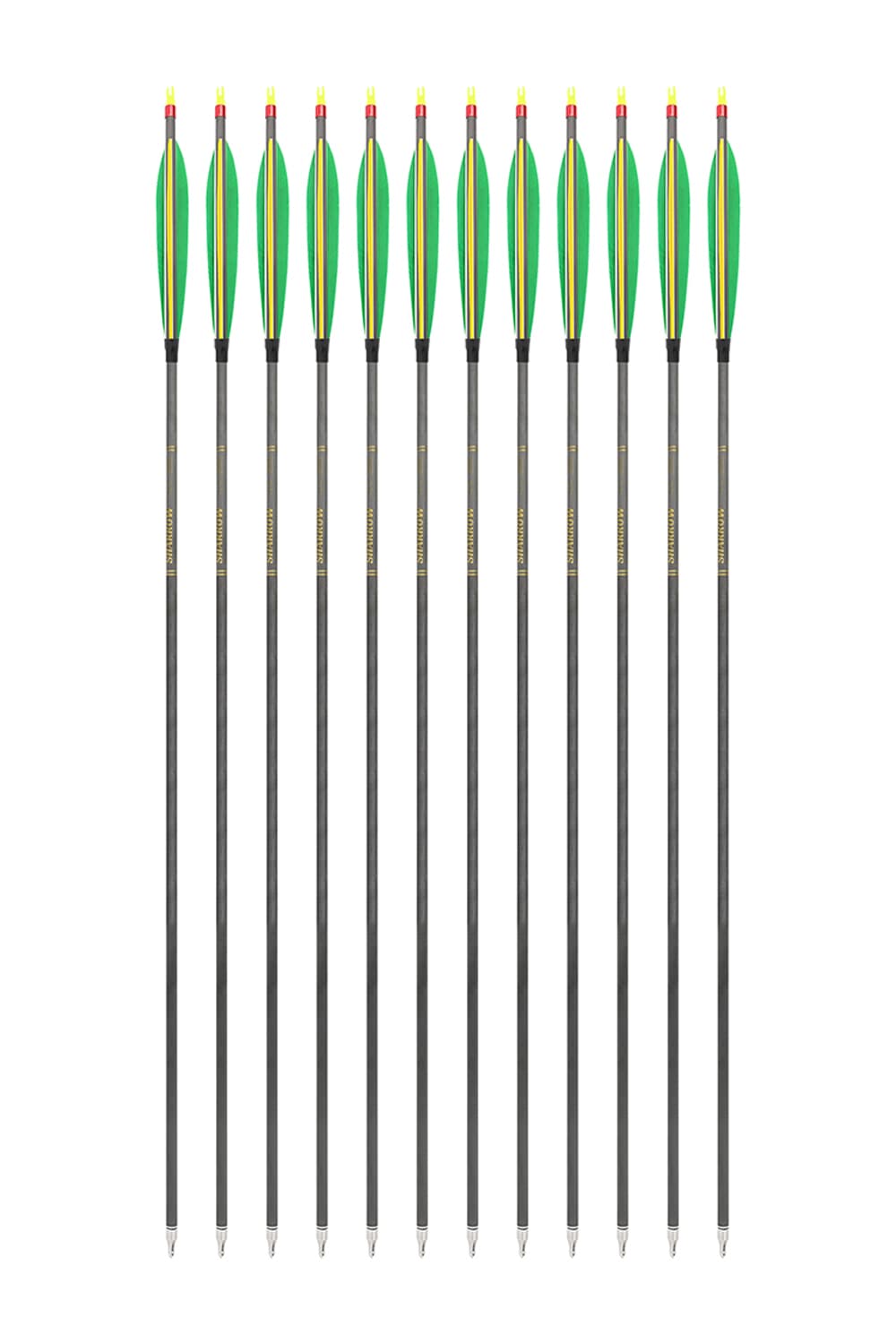 Sharrow ID 6.2mm Archery Hunting Pure Carbon Arrows-Lokearchery