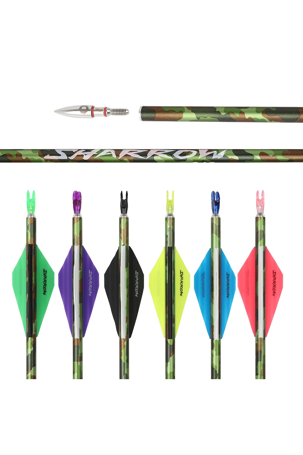 31 inch Pure Carbon Arrow ID 6.2mm Archery Hunting Arrow-Lokearchery