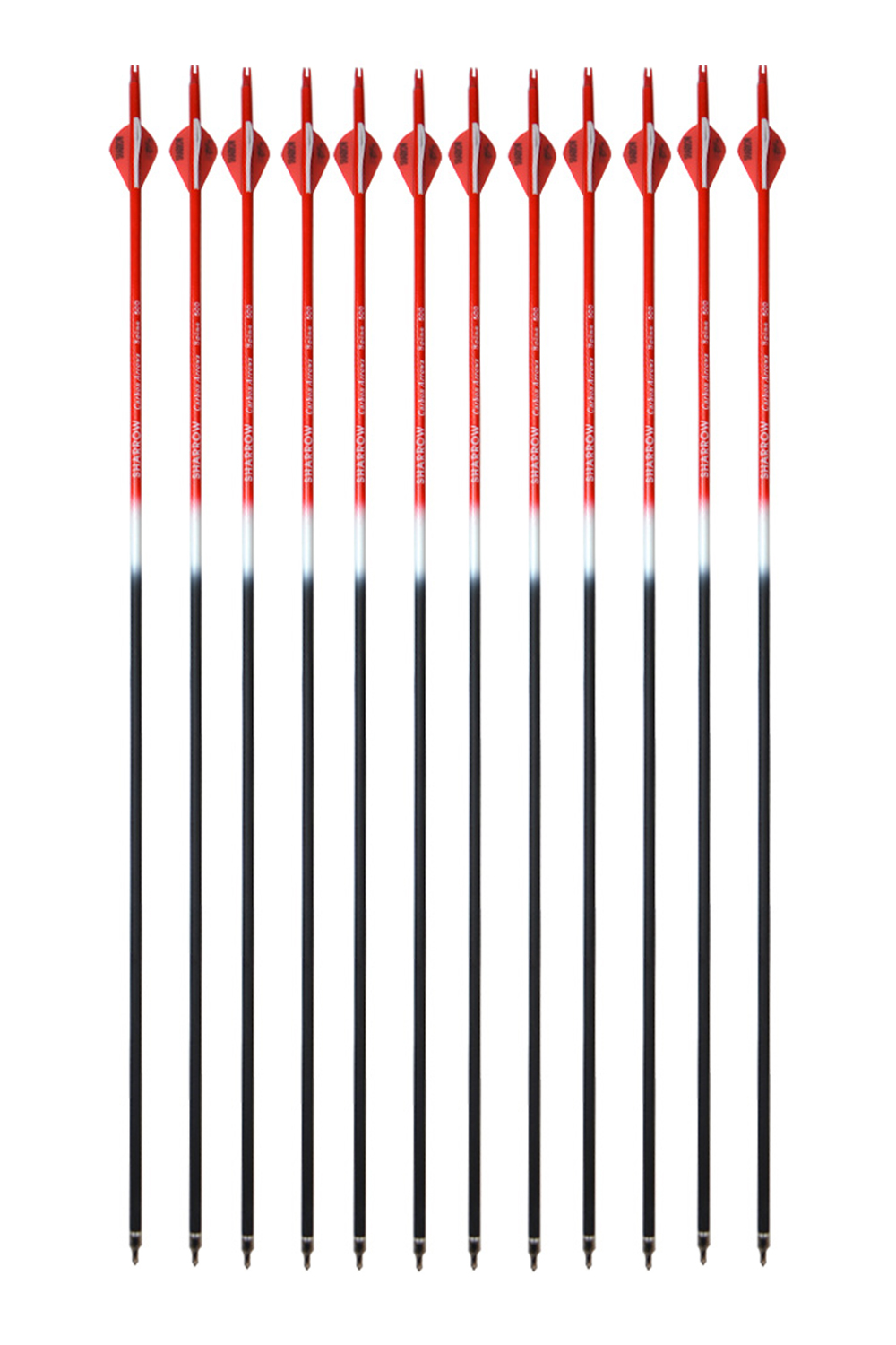 30" Color Mixed Carbon Hunting Arrows 500 Spine-Lokearchery