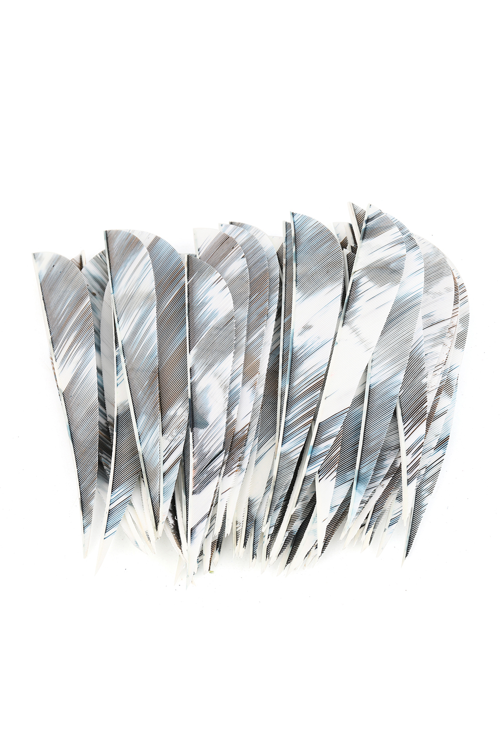 4/5" Teardrop Flame Real Feathers Archery Arrow Fletching - 50Pcs