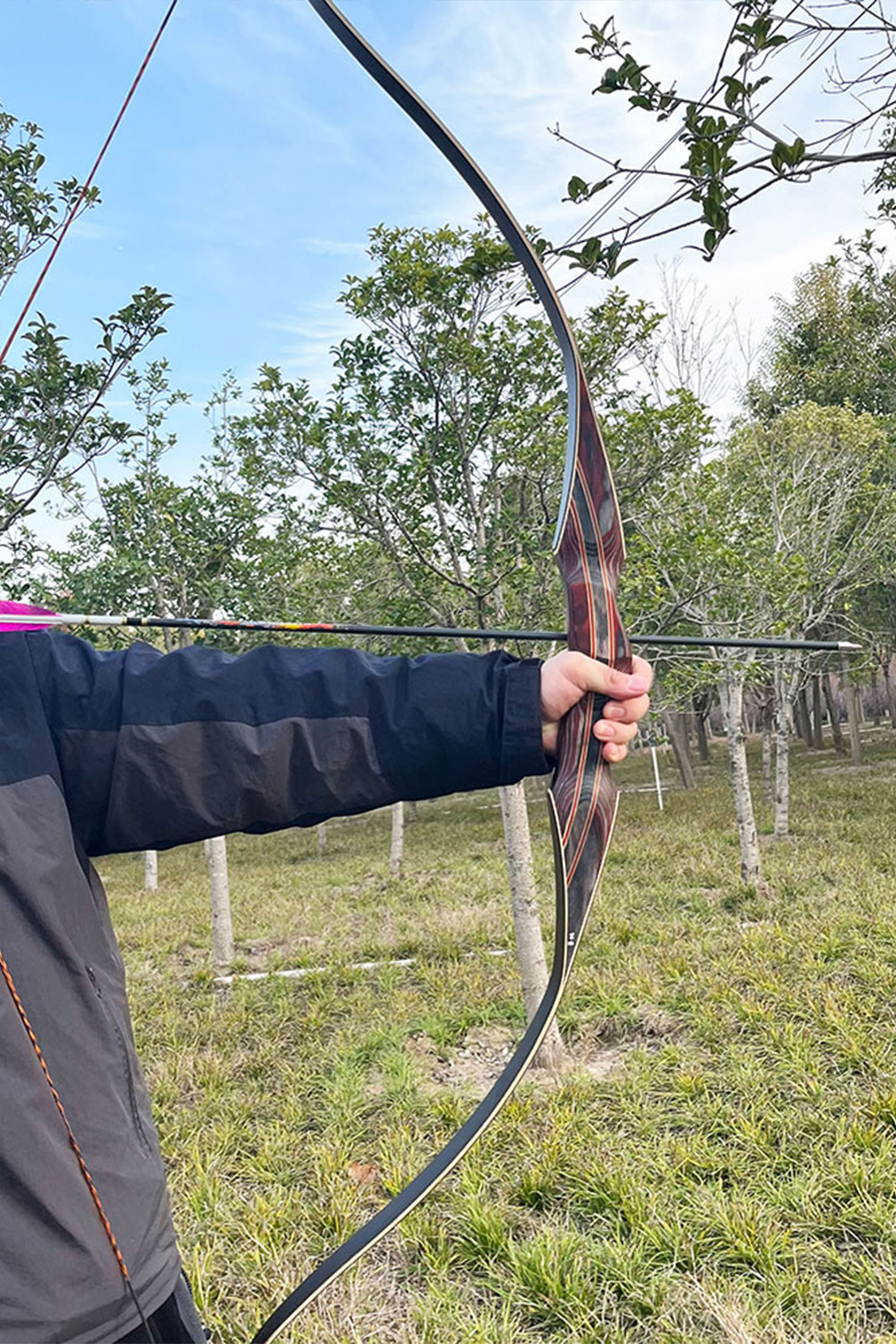 Archery 30-60lbs Traditional Bow 64inch Recurve Longbow