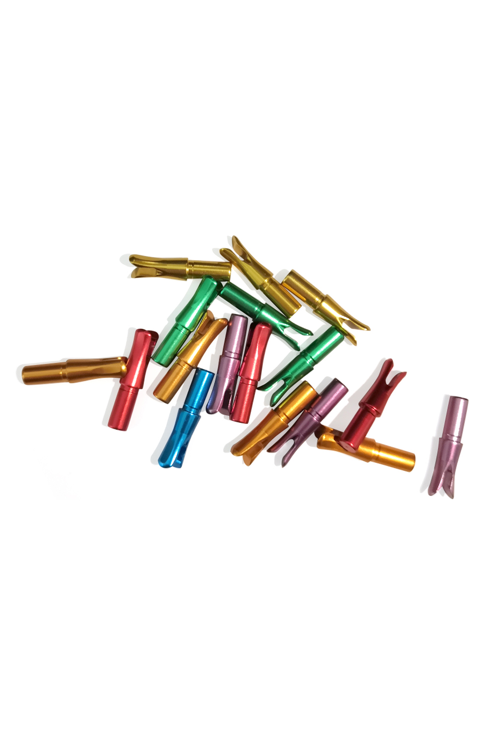 12-Pack 6.2mm Aluminum Insert Nocks-Lokearchery
