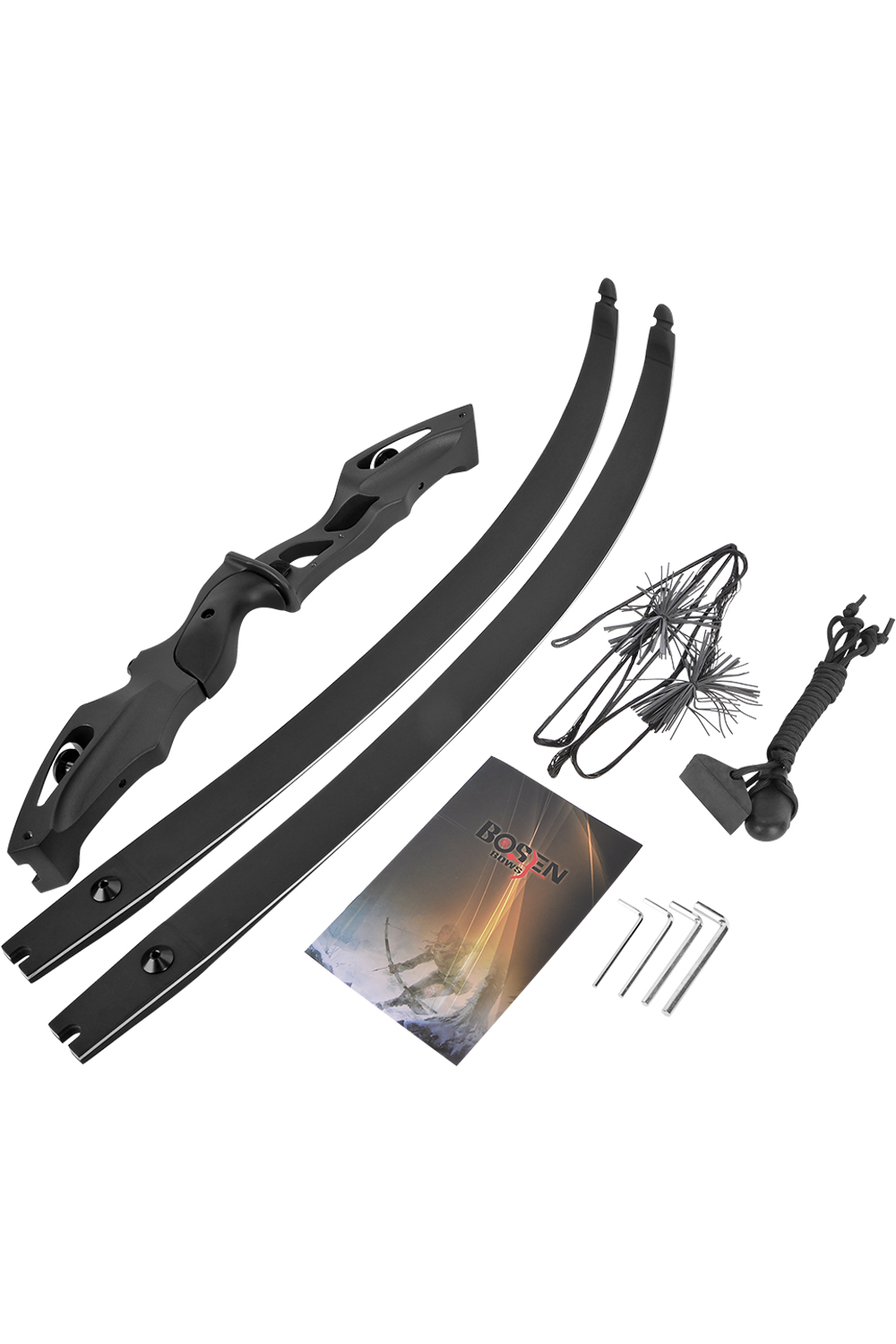 Bosen 62 inch Recurve Bow 20-50Lbs Hunting Bow Set