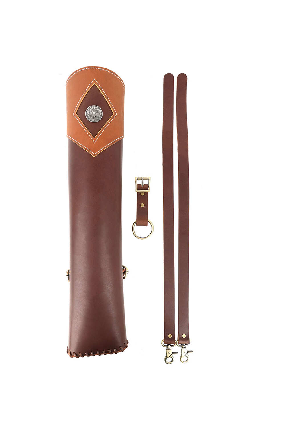 Traditional Genuine Leather Handmade Archery Large Capacity Quiver-Lokearchery