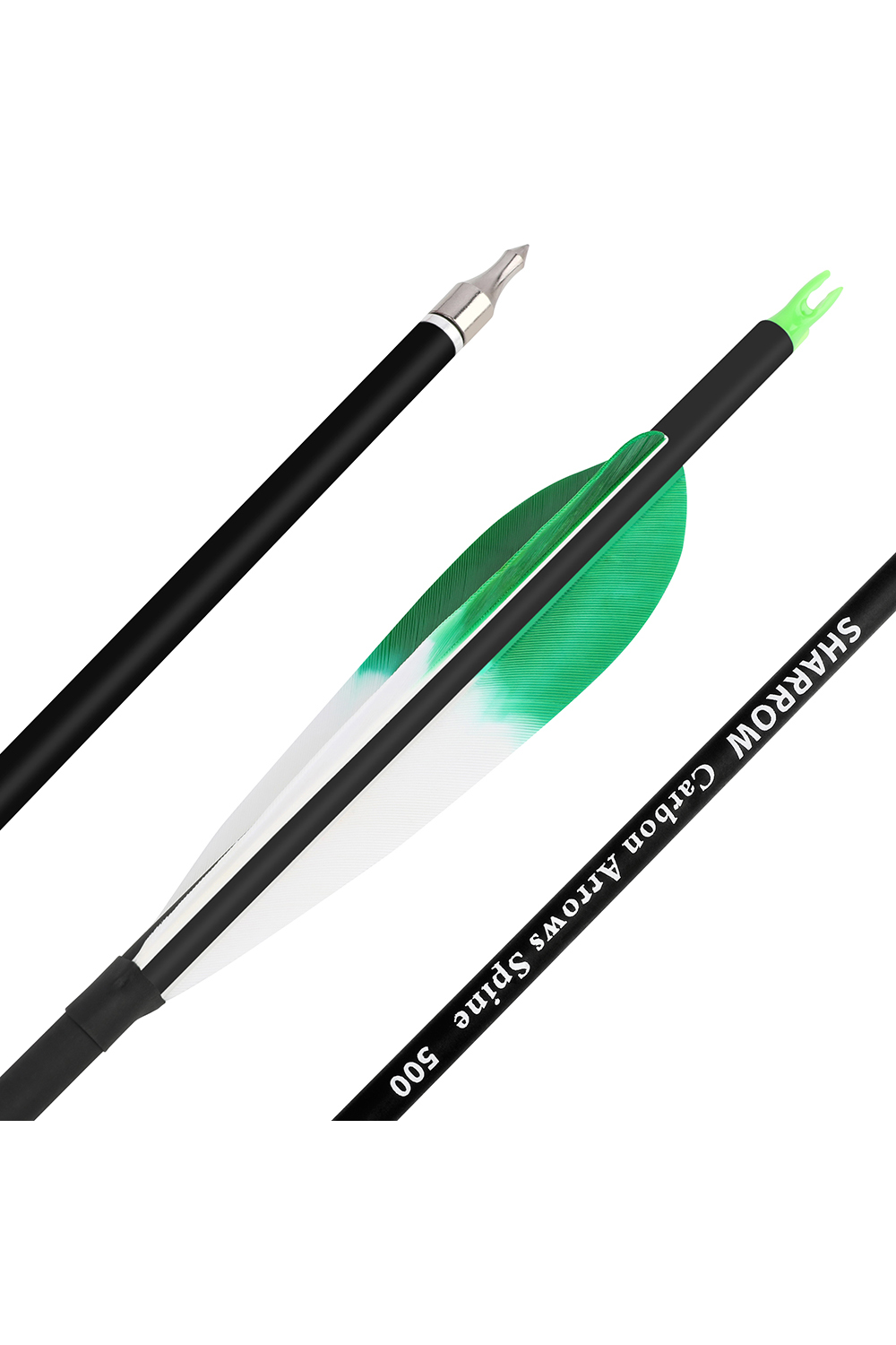 Sharrow 31 inch 500 Spine Archery Hunting Carbon Arrows