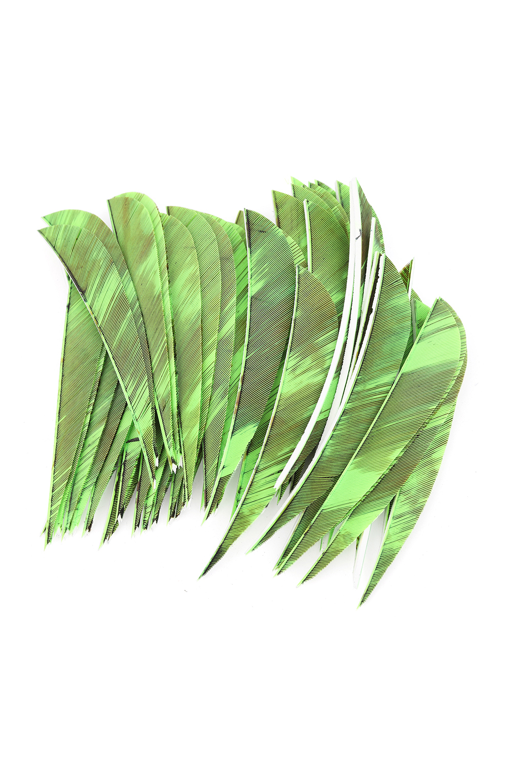 4/5" Teardrop Flame Real Feathers Archery Arrow Fletching - 50Pcs