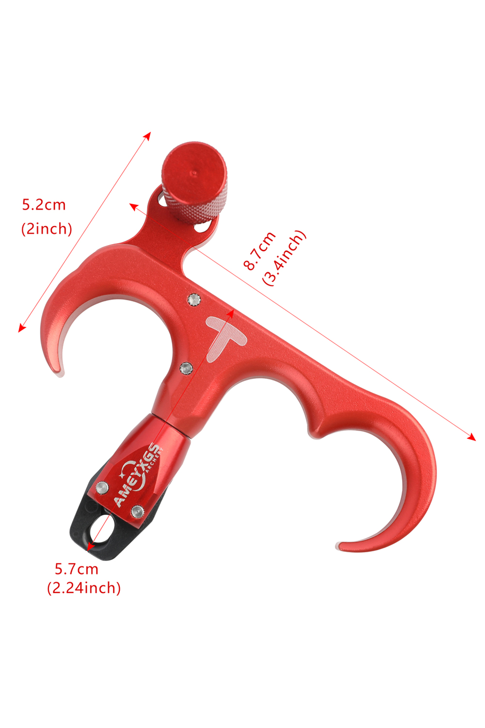 AME T-space Adjustable Three-Finger Bow Release-Lokearchery