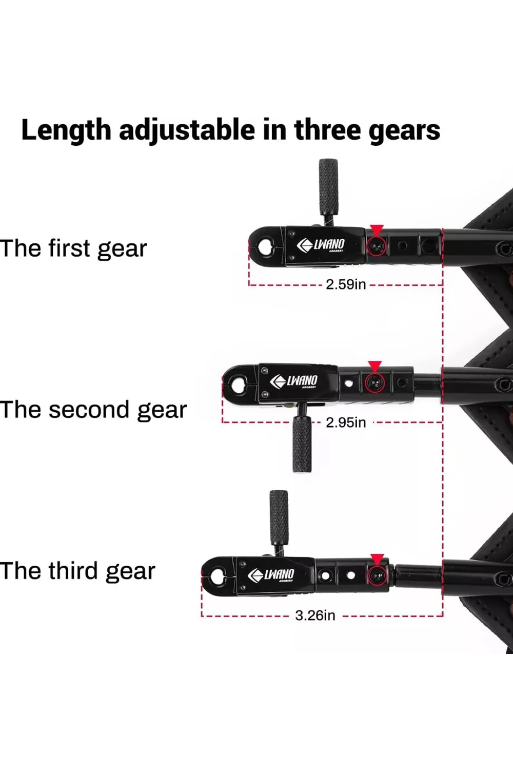 Lwano R6 Adjustable Length Wrist Release-Lokearchery