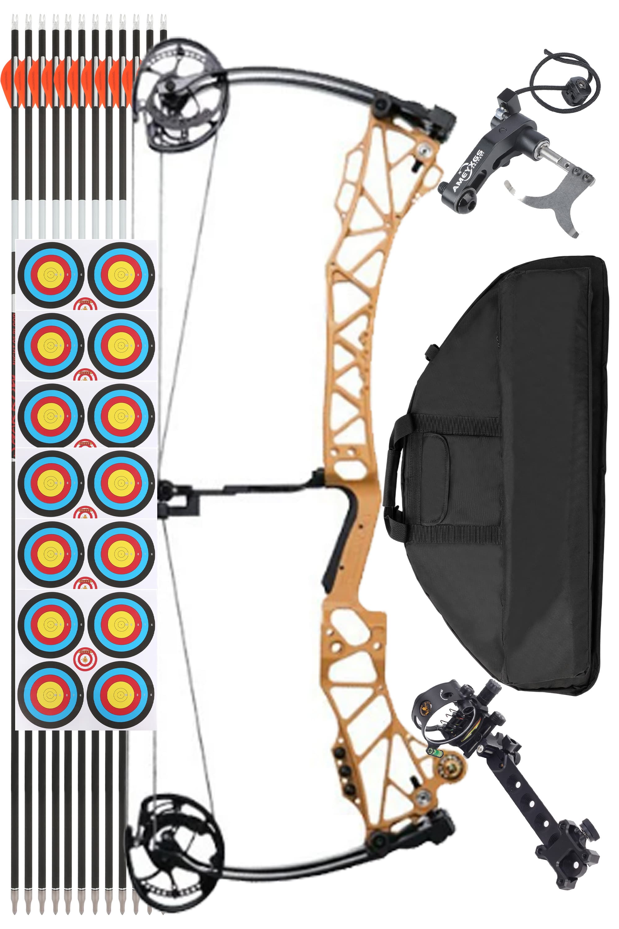 AGS 45-75Lbs Hunting Compound Bow Set Shooting Archery Hunting