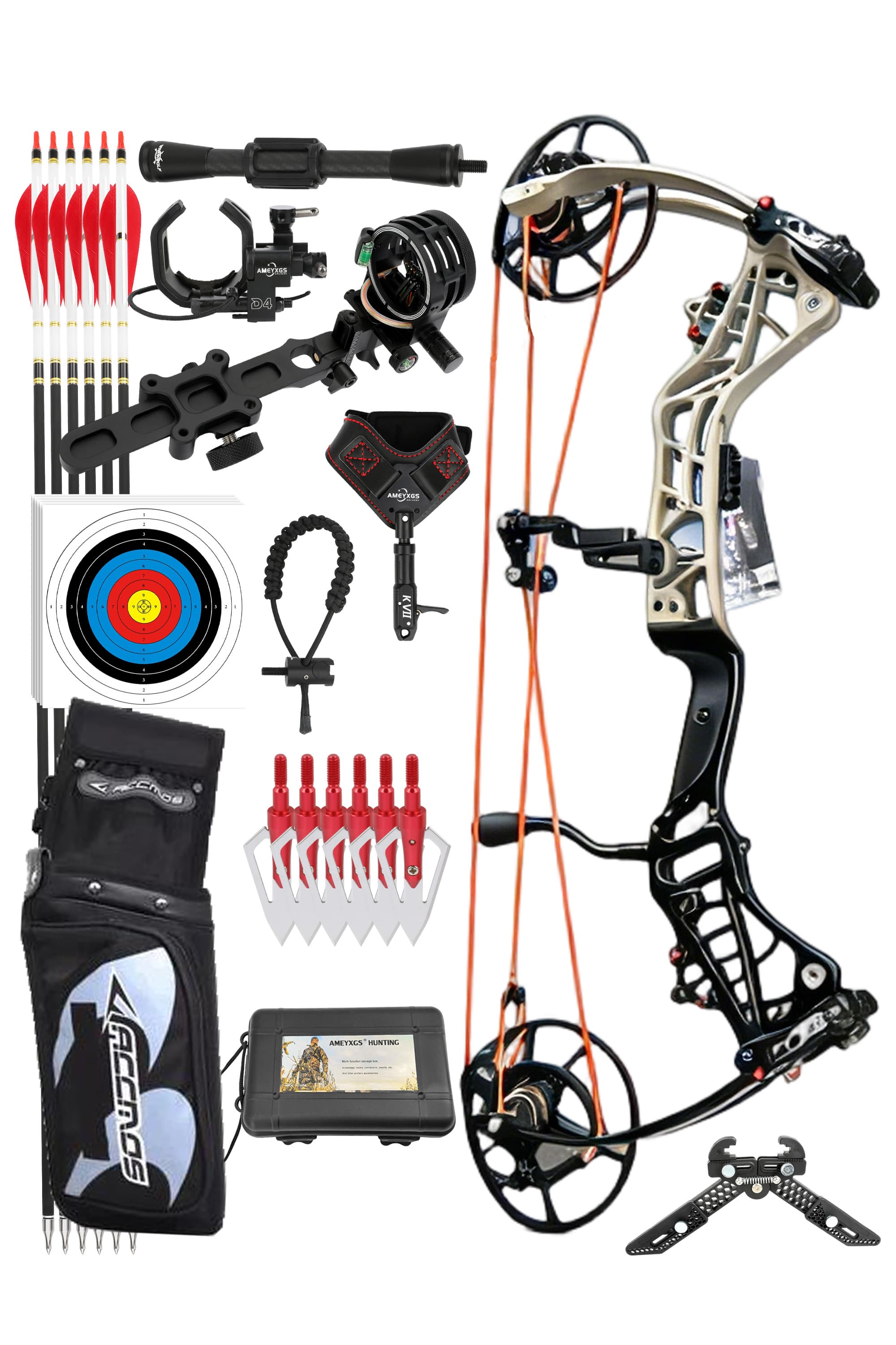 AGS 45-75lbs Compound Bow Hunting Archery Shooting