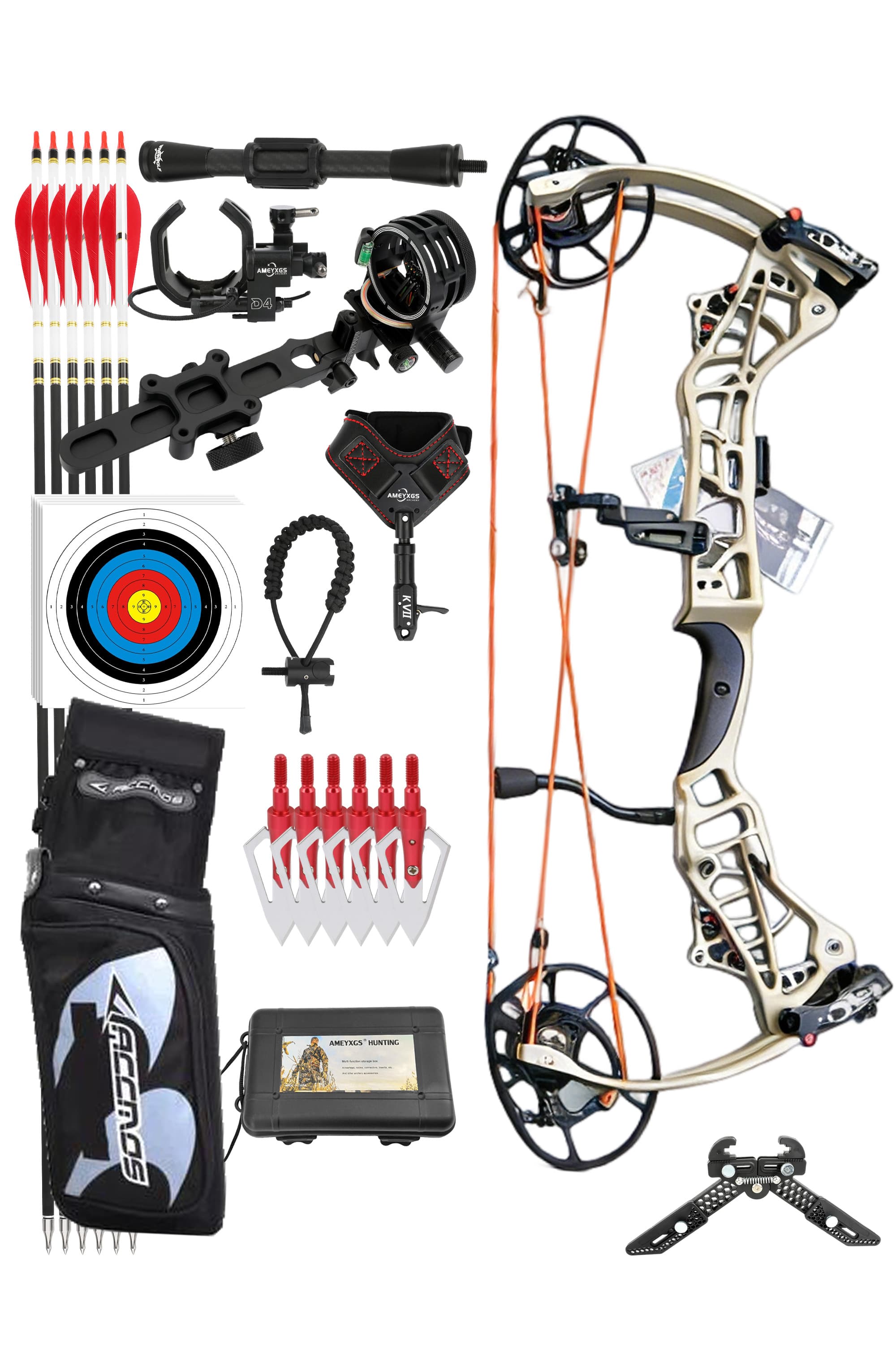 AGS 45-75lbs Compound Bow Hunting Archery Shooting