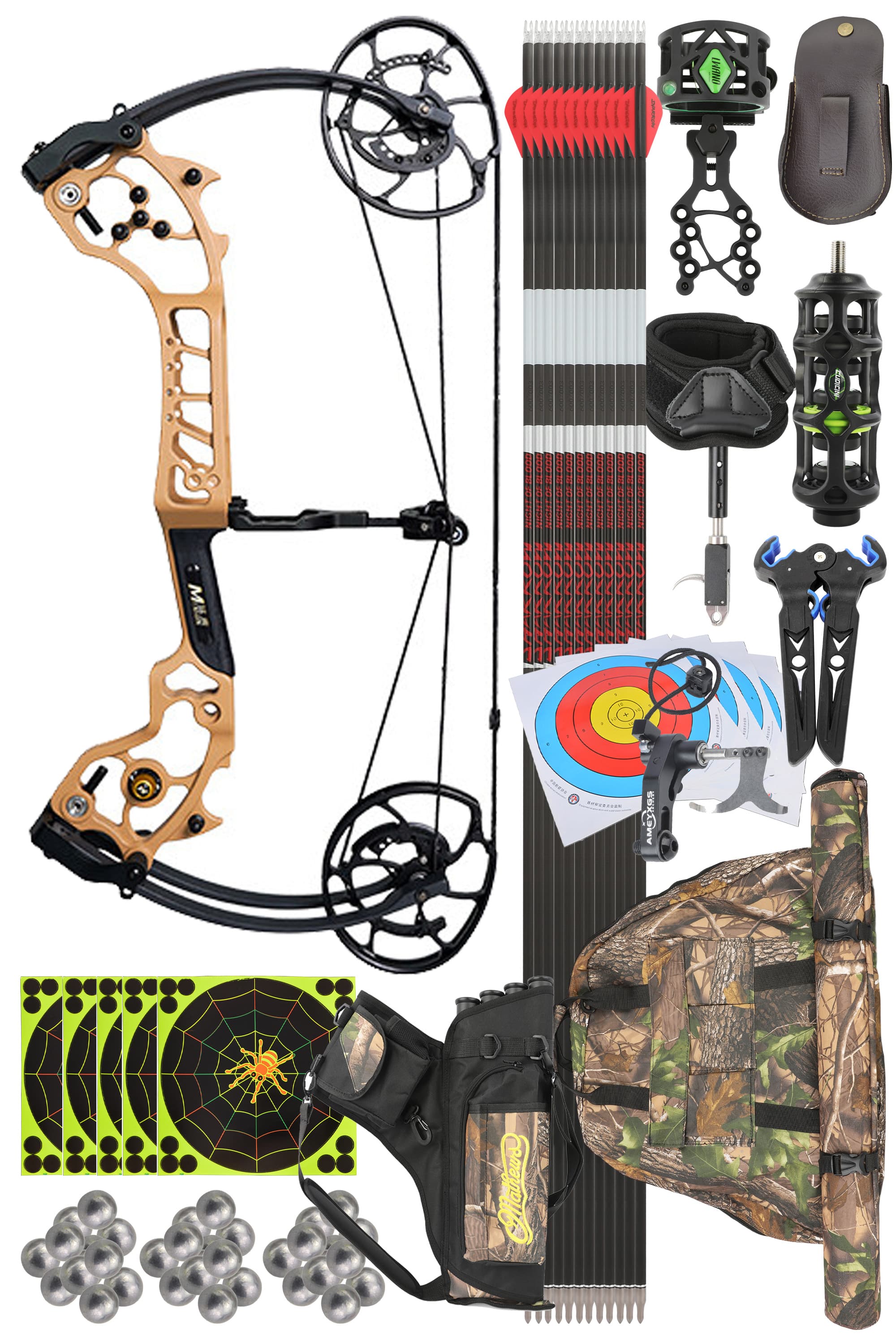 AGS Compound Bow 0-70Lbs Archery Hunting Shooting