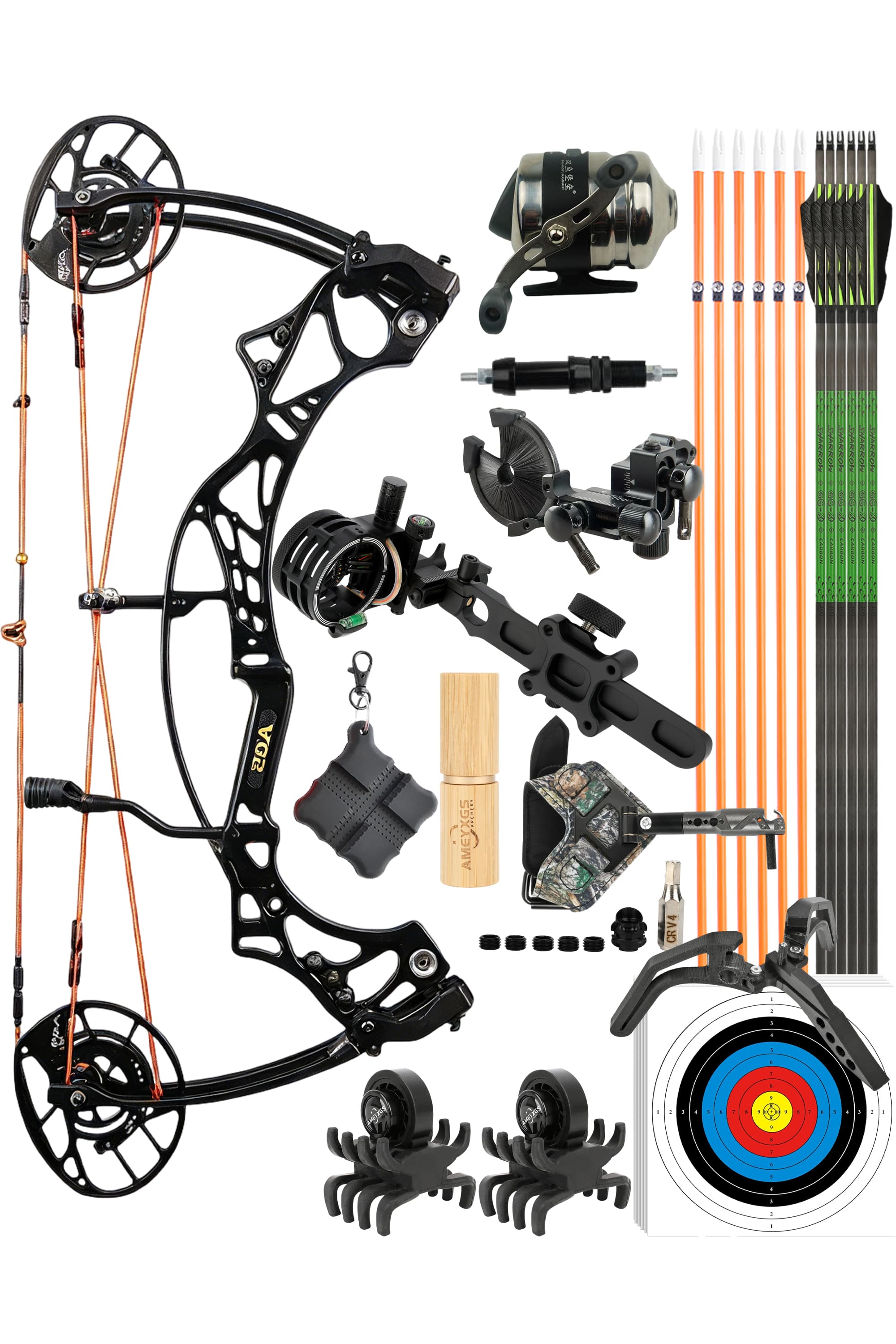 AGS Compound Bow 40-70lbs Target Kit 350FPS Shooting Archery