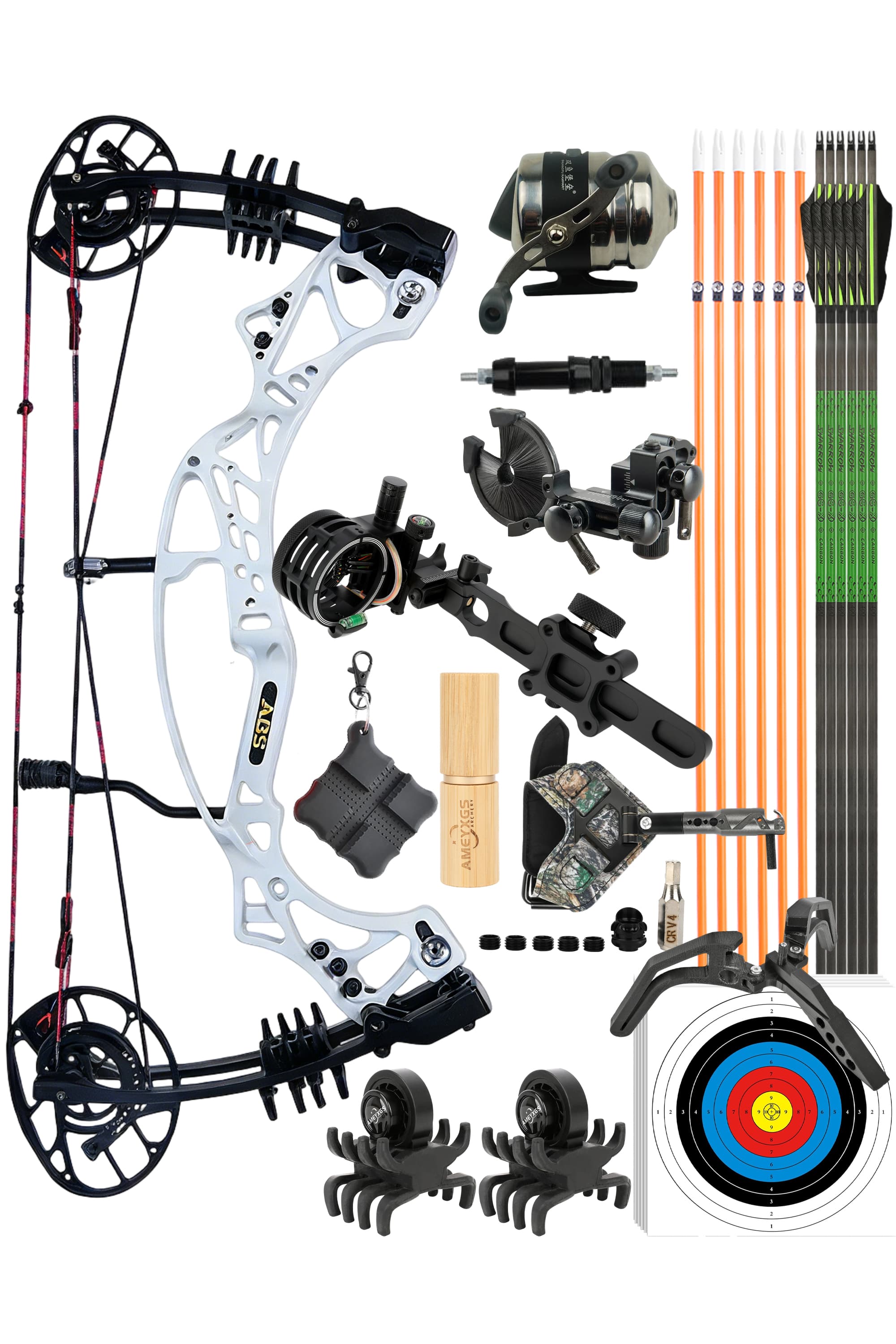 AGS Compound Bow 40-70lbs Target Kit 350FPS Shooting Archery