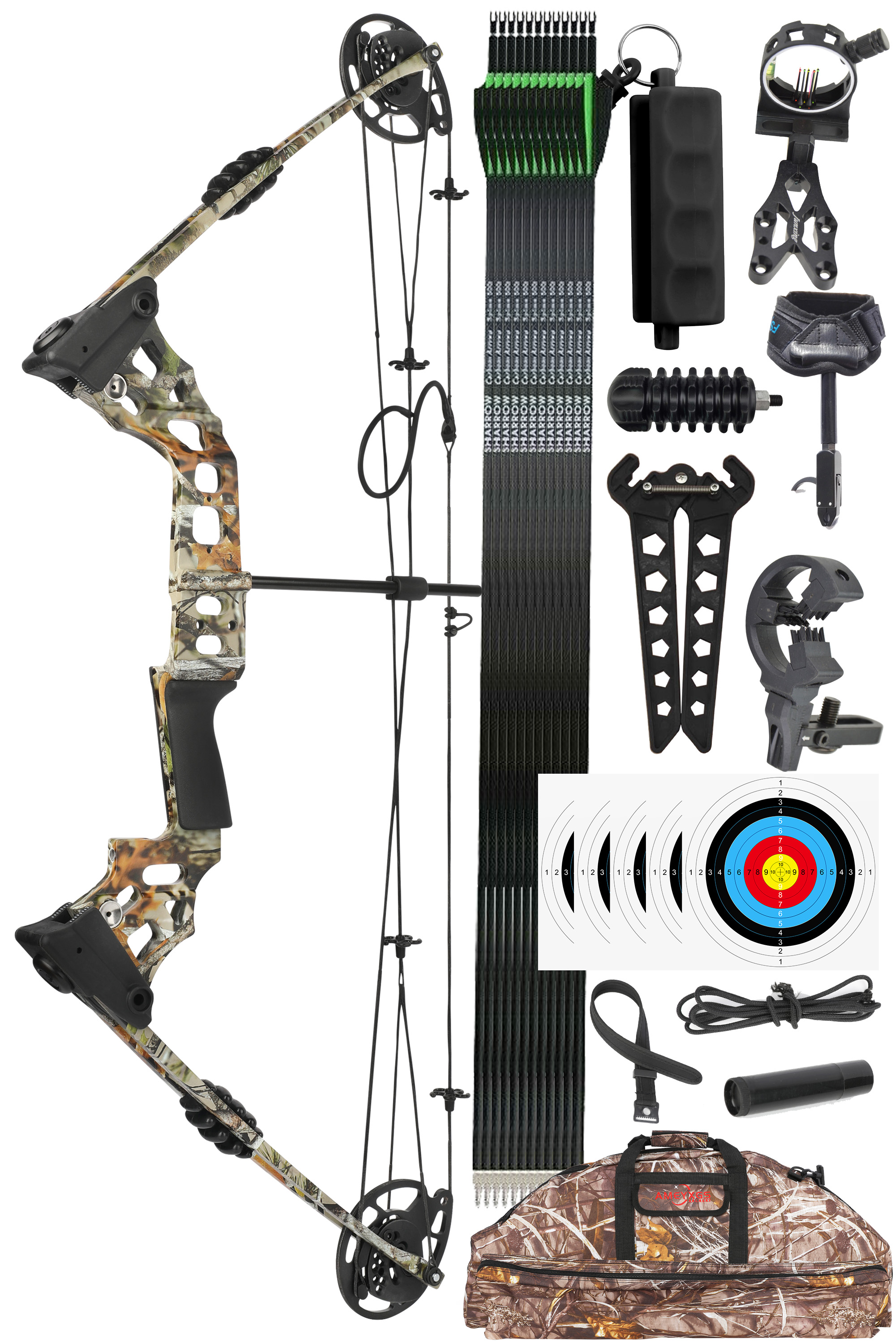 JUNXING X8 20-70Lbs Archery Compound Bow  Hunting Set