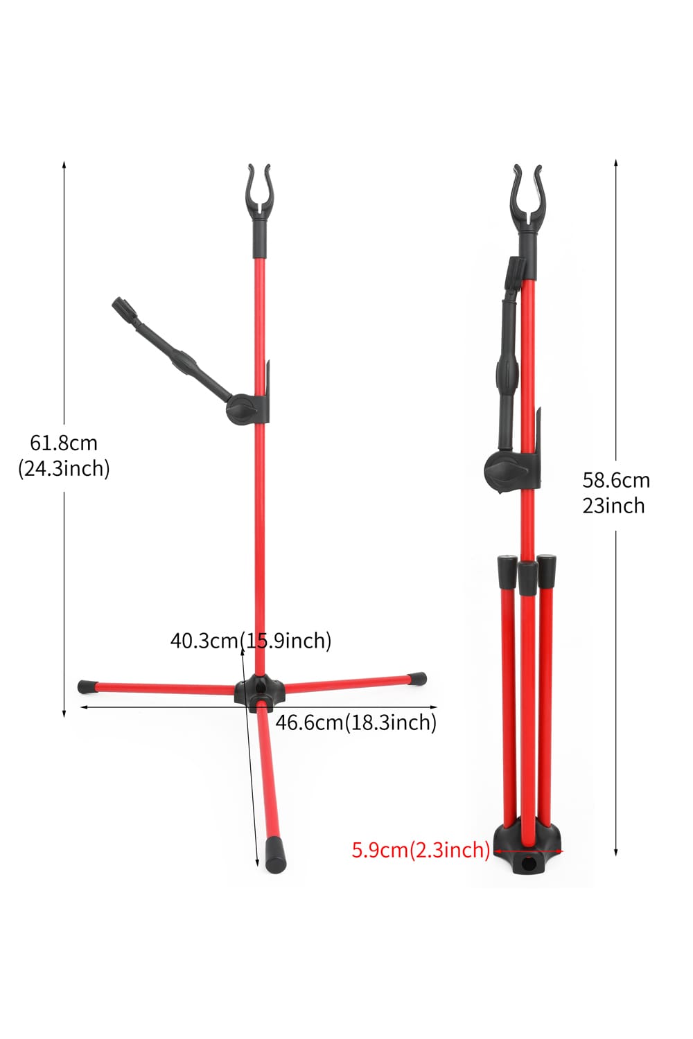 AMEYXGS Fiberglass Adjustable Bow Stand-Lokearchery