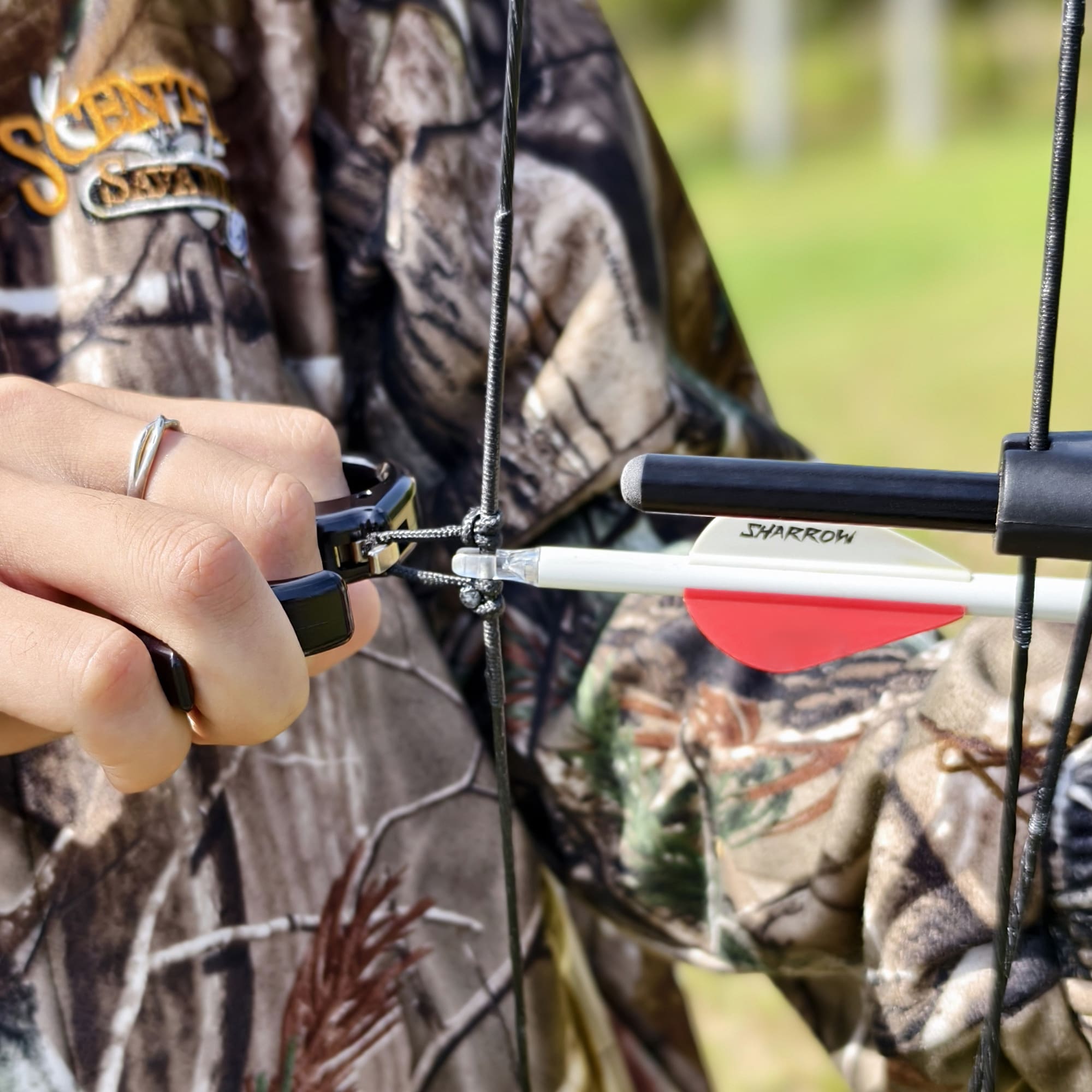 Bow release Aluminum Alloy Wolf Warrior Archery Finger