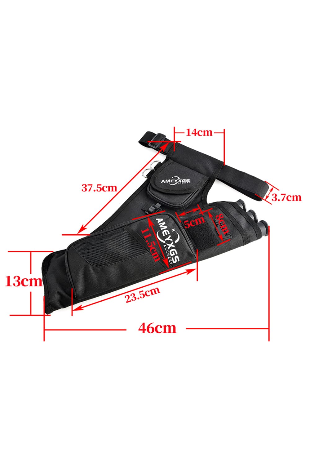 Ameyxgs Triple Barrel Archery Hip Quiver-Lokearchery