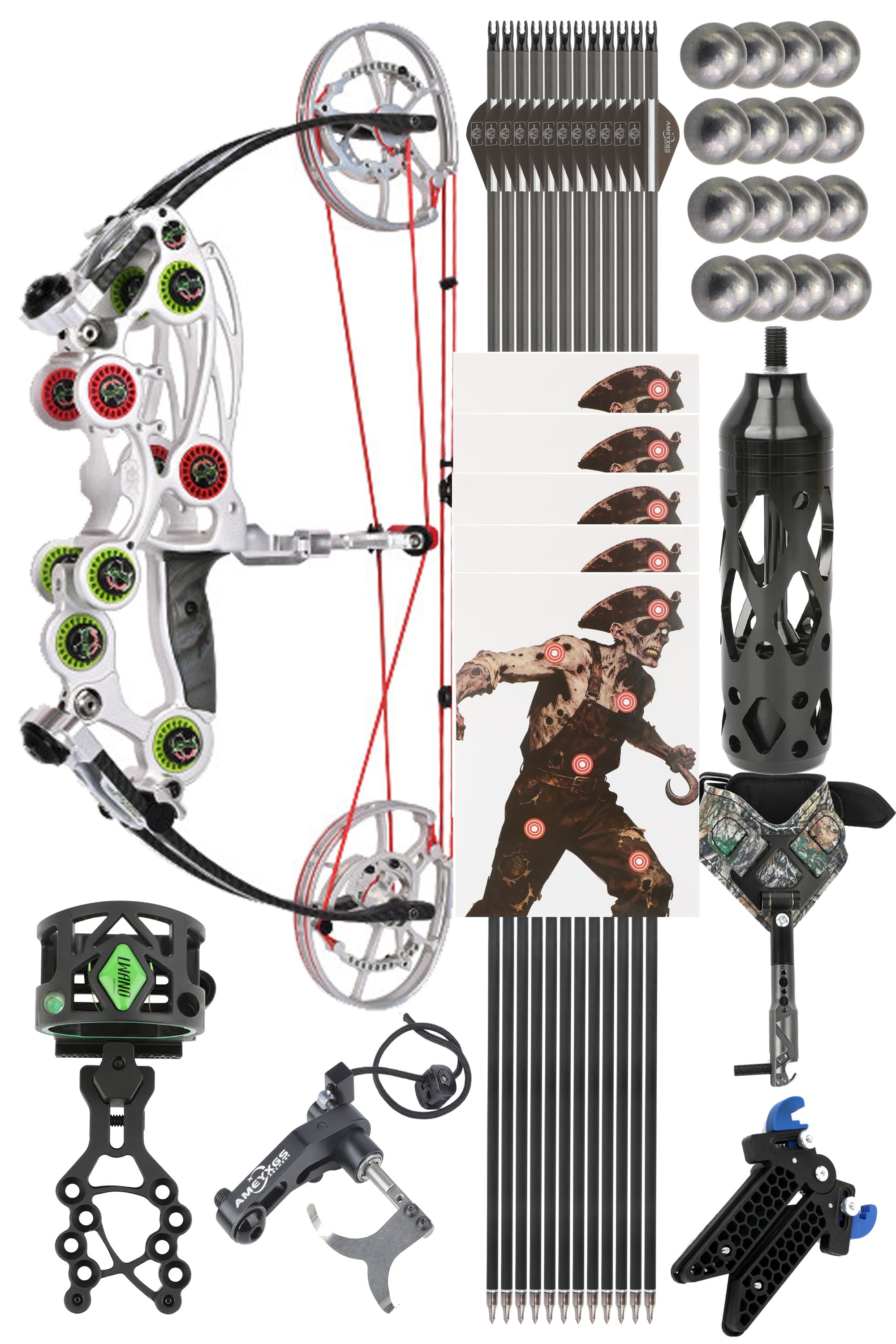 Archery 40-65Lbs CNC Archery Hunting Compound Bow Dual-use Set