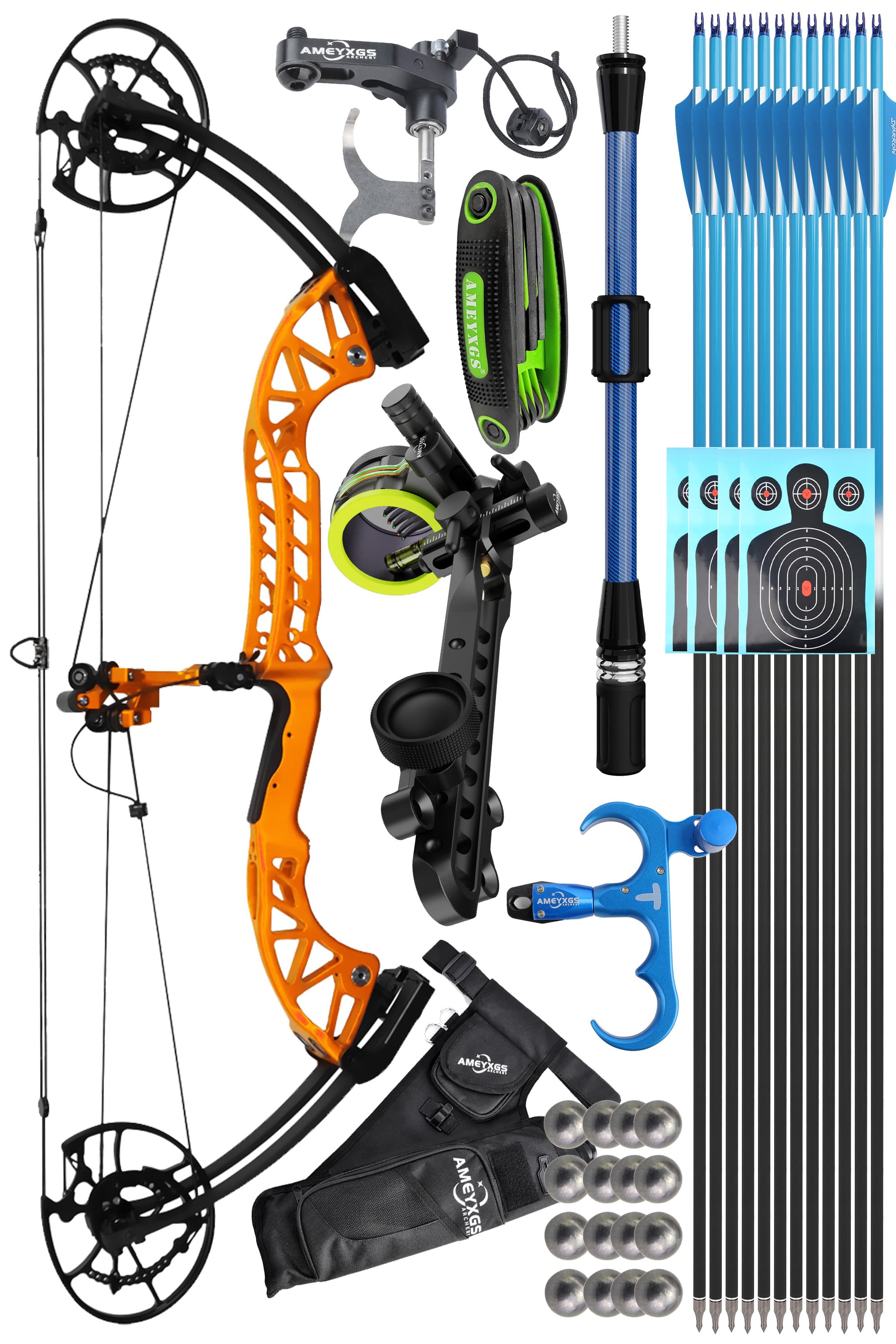Archery Compound Bow 30-65Lbs Hunting bow Target 340fps