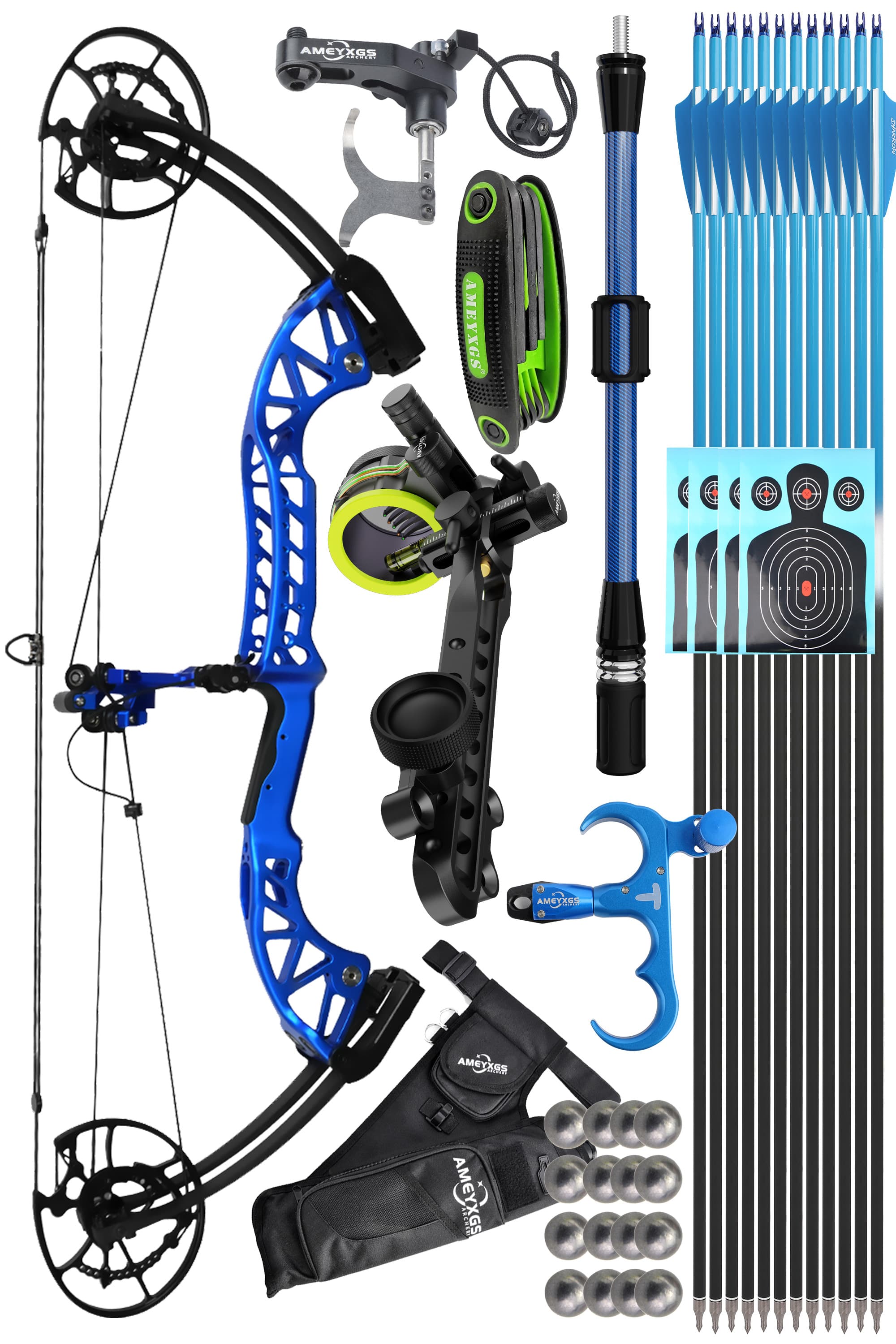 Archery Compound Bow 30-65Lbs Hunting bow Target 340fps
