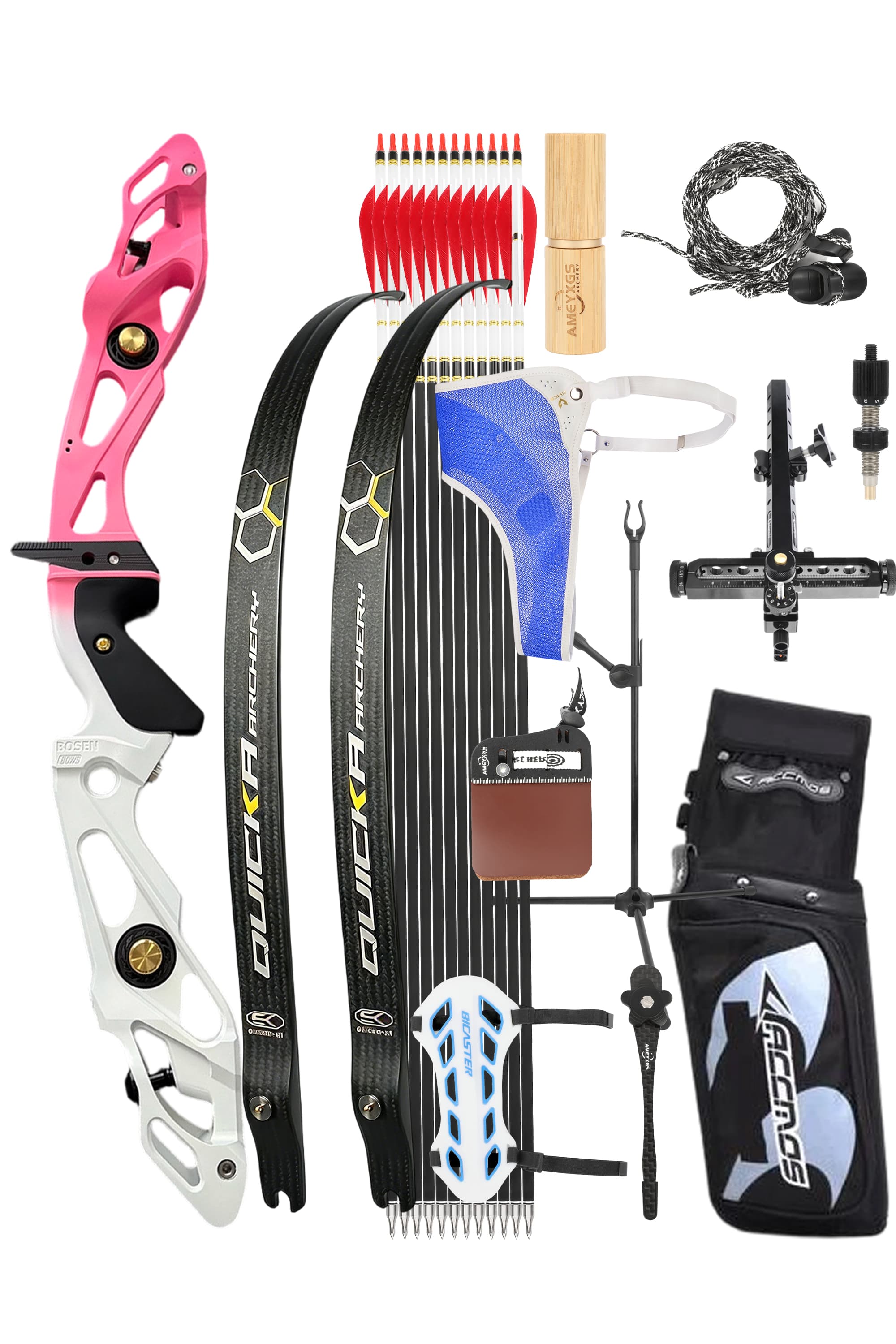 BOSEN 18-50bs Takedown Recurve Bow Kit  Shooting Archery Target