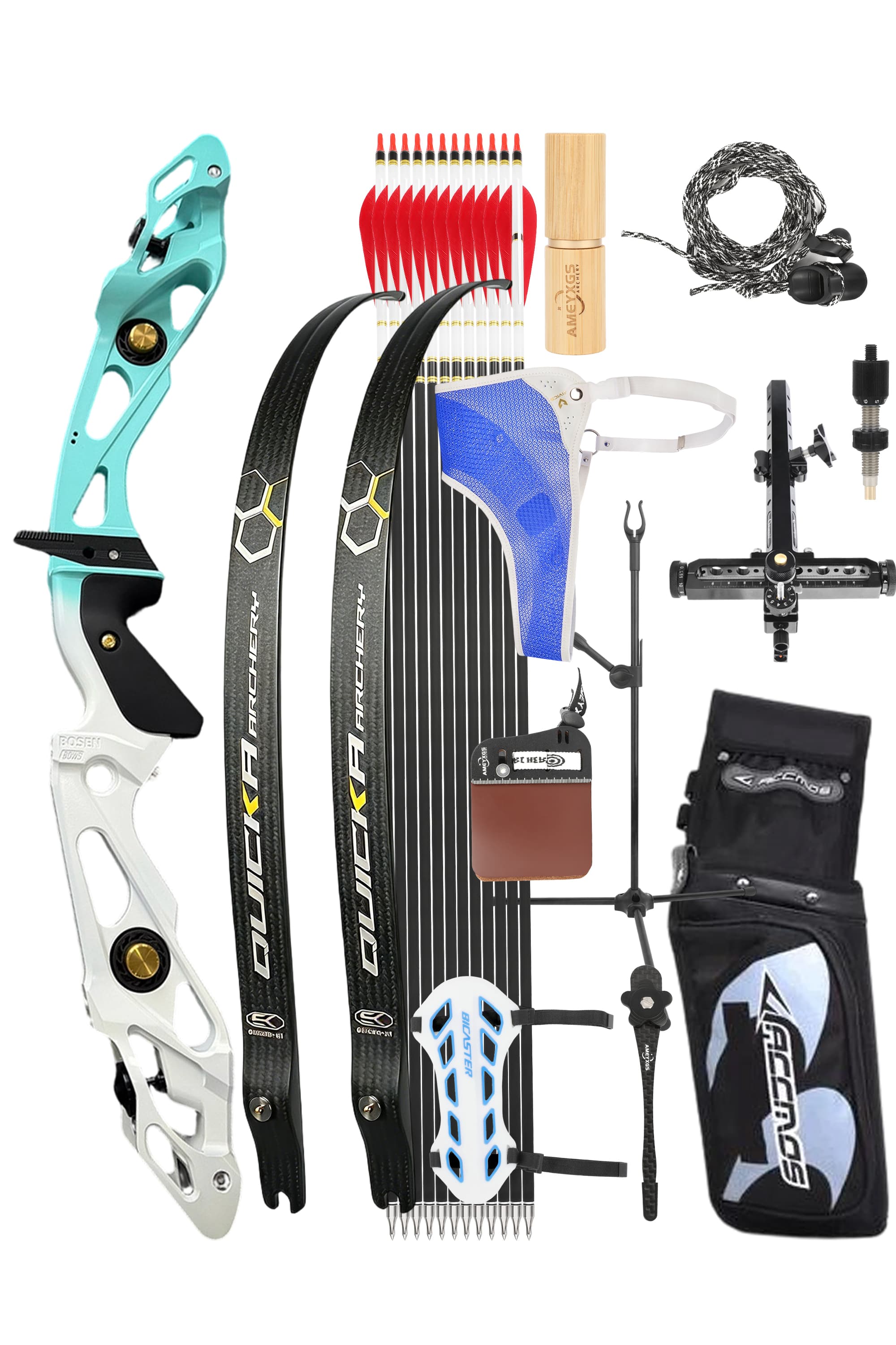 BOSEN 18-50bs Takedown Recurve Bow Kit  Shooting Archery Target