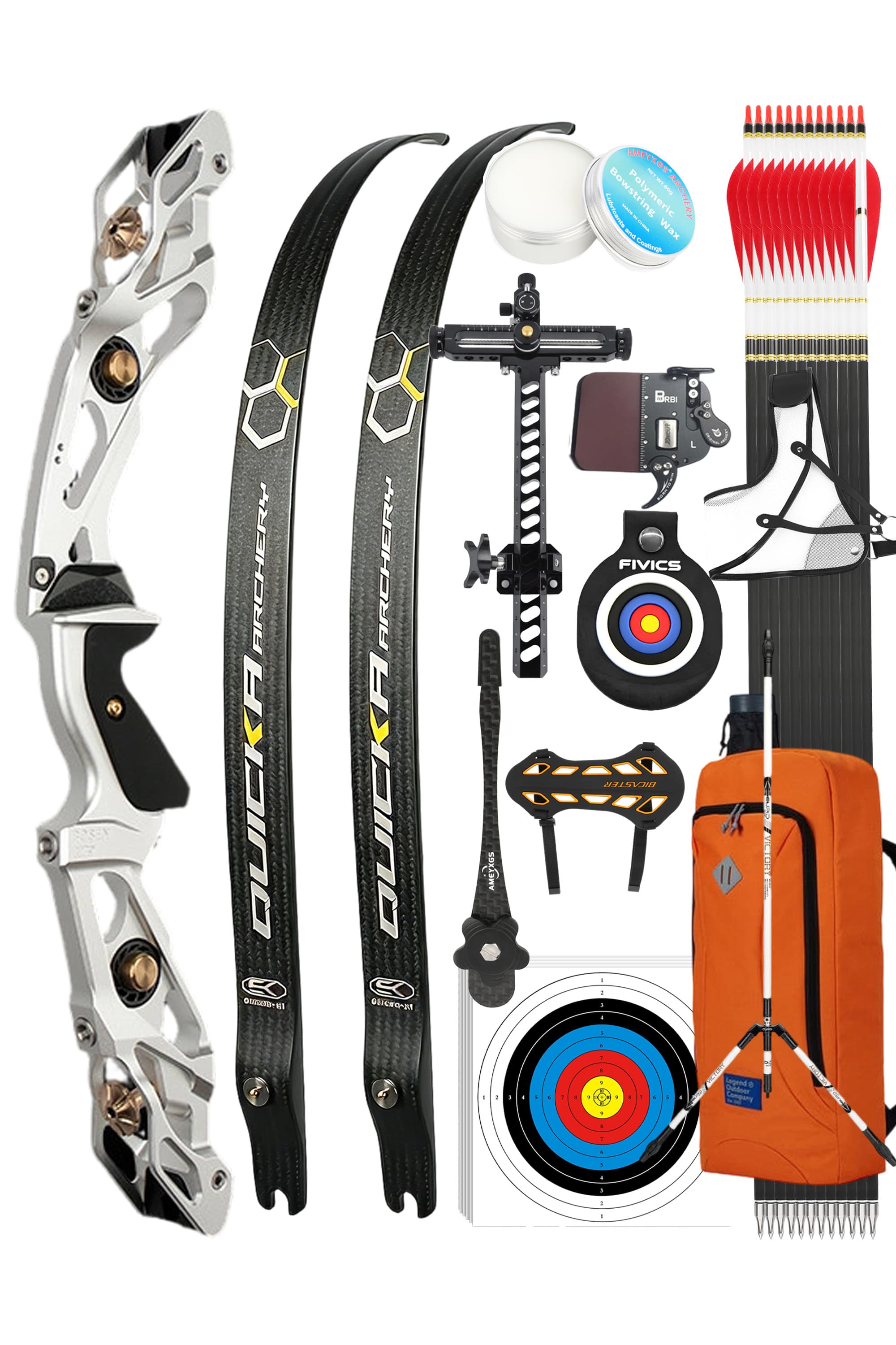 BOSEN Archery 18-50lbs Takedown Recurve Bow Kit  Shooting Target