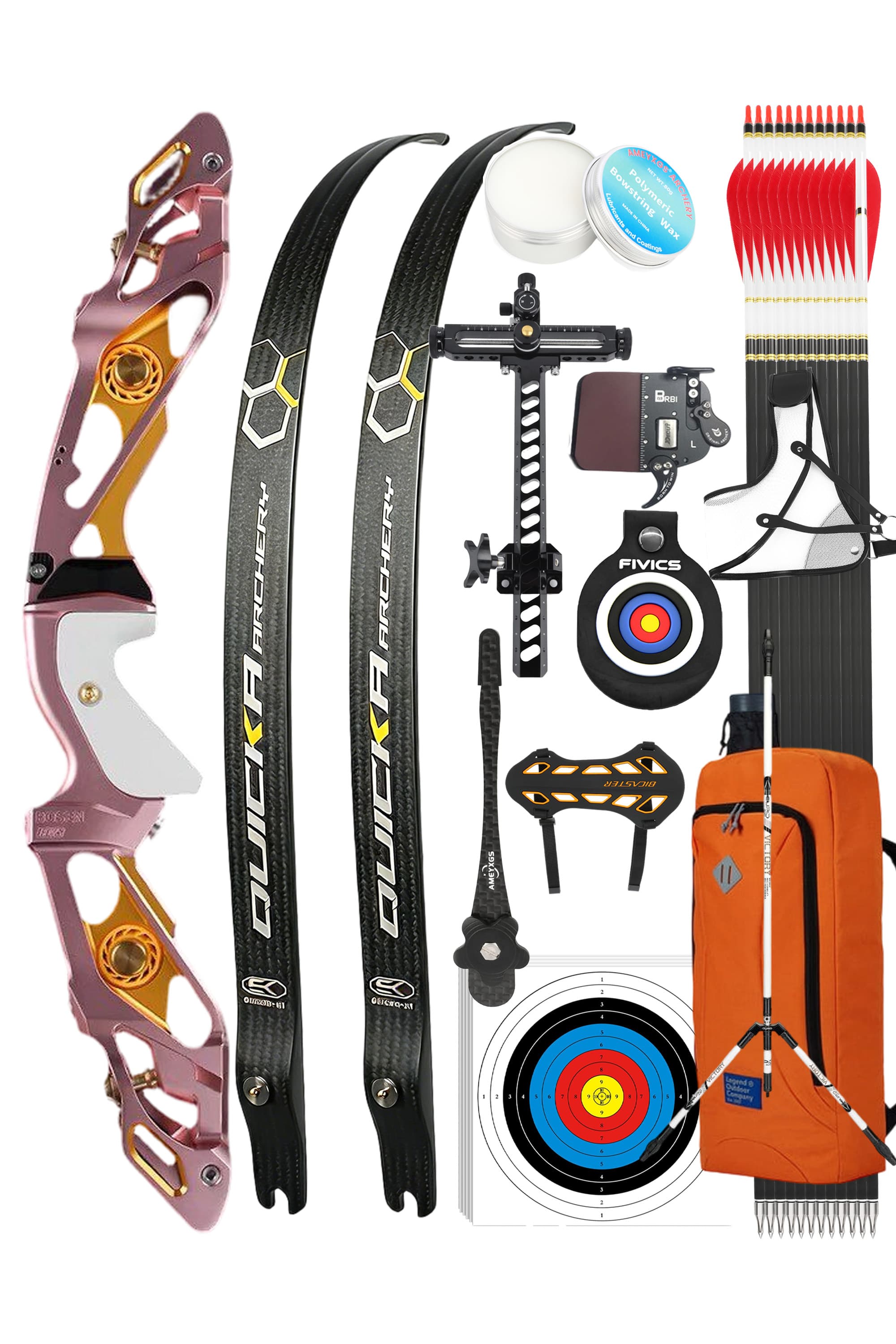 BOSEN Archery 18-50lbs Takedown Recurve Bow Kit  Shooting Target