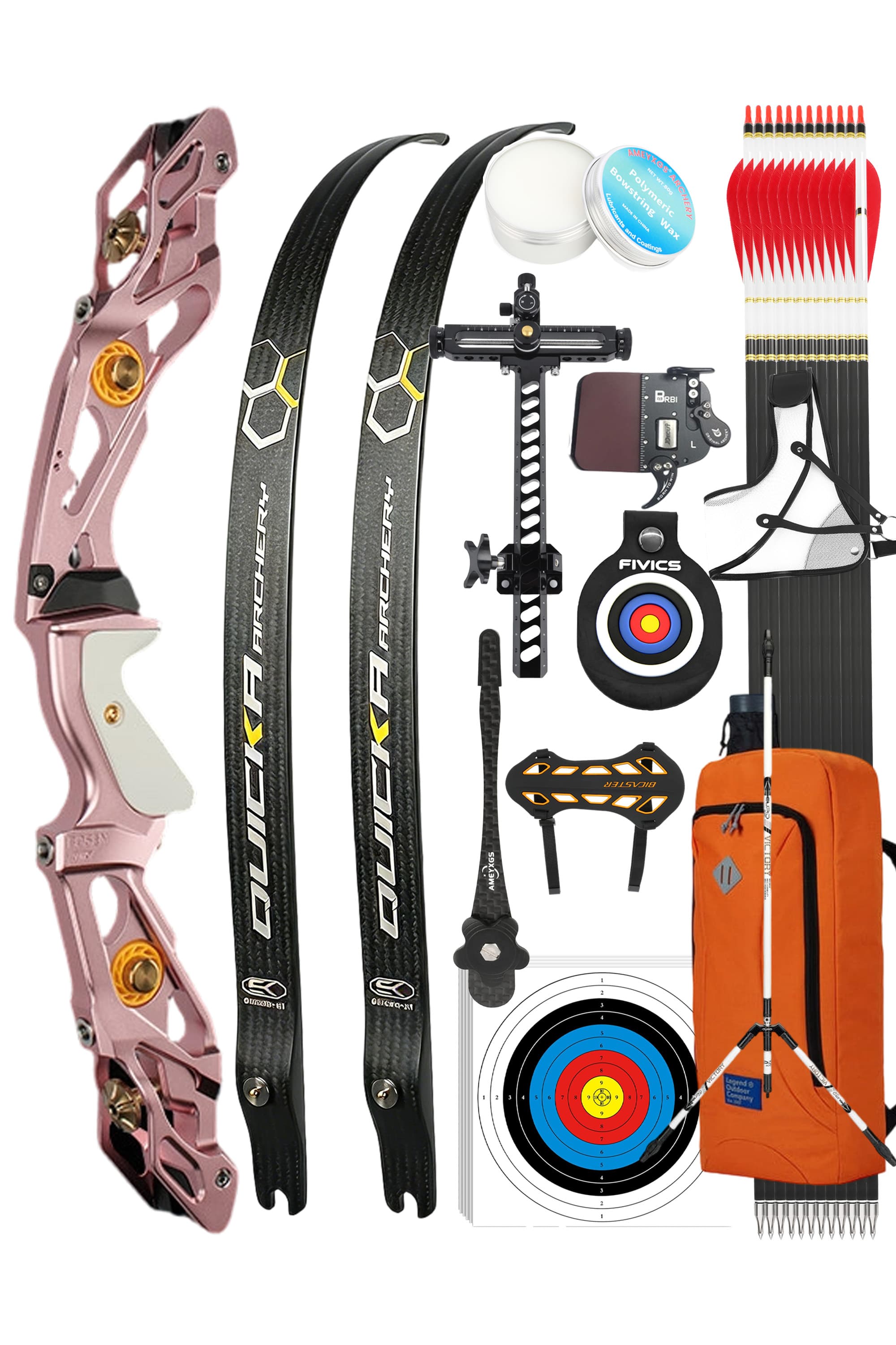 BOSEN Archery 18-50lbs Takedown Recurve Bow Kit  Shooting Target