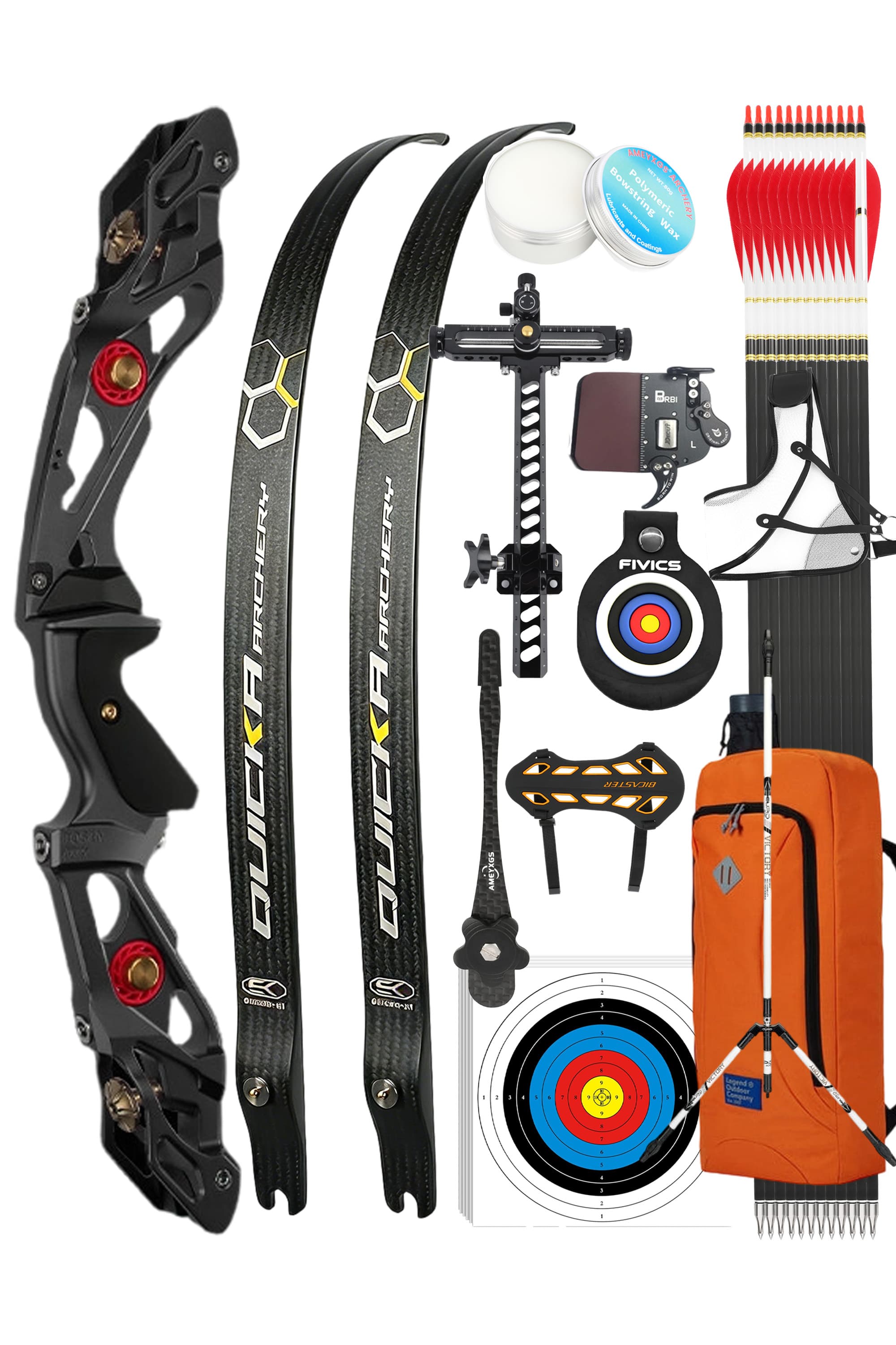 BOSEN Archery 18-50lbs Takedown Recurve Bow Kit  Shooting Target