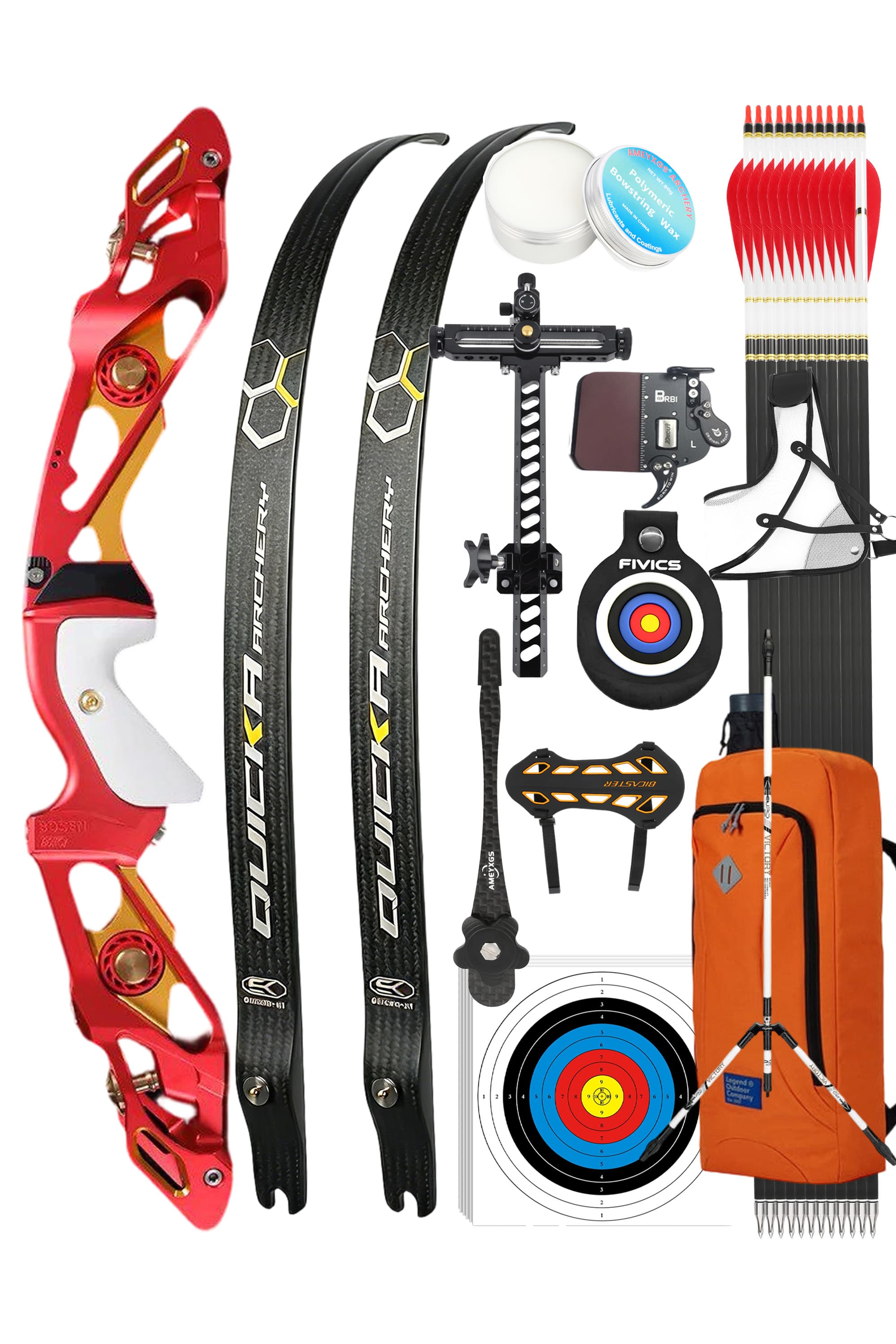 BOSEN Archery 18-50lbs Takedown Recurve Bow Kit  Shooting Target