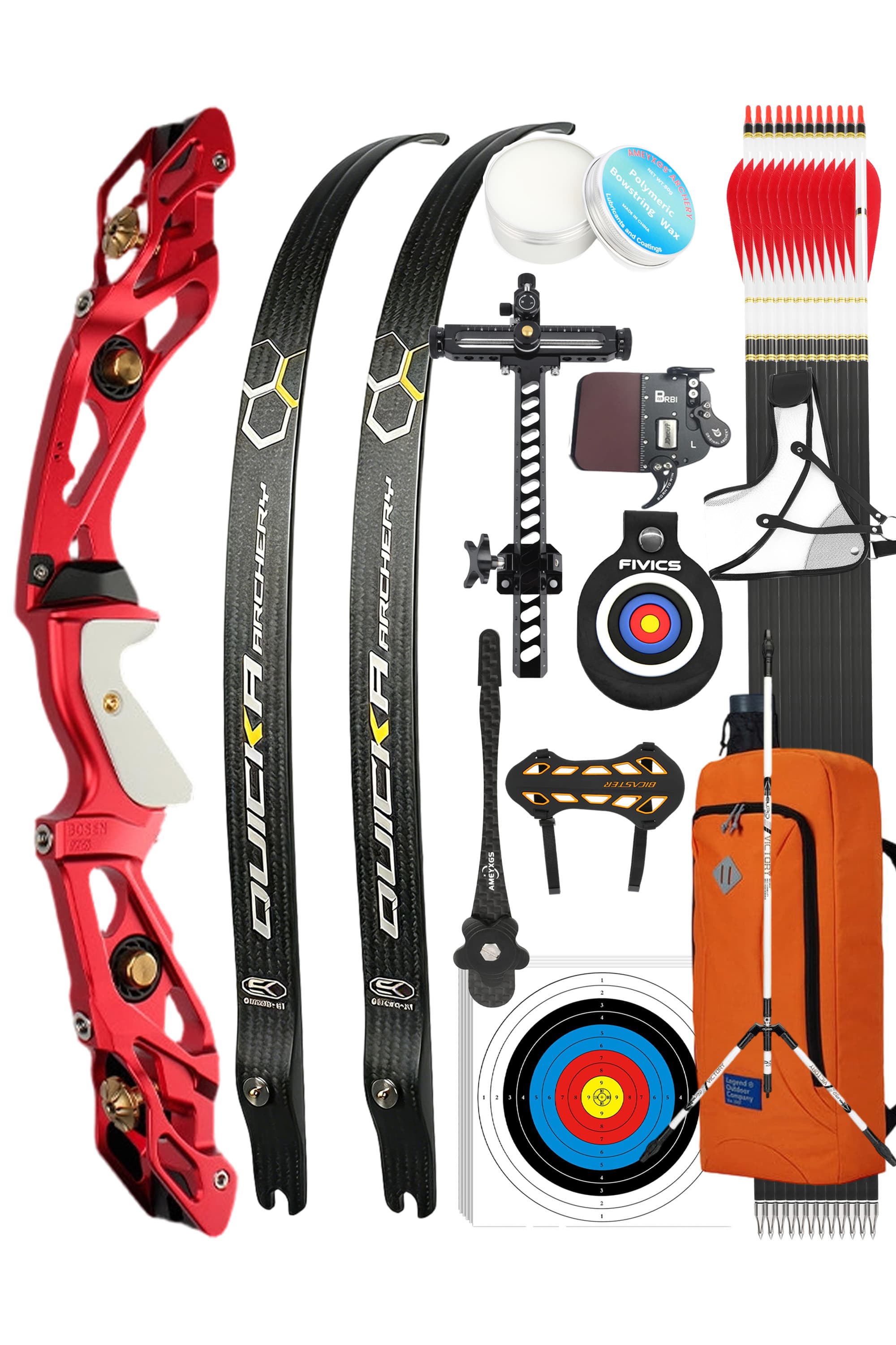 BOSEN Archery 18-50lbs Takedown Recurve Bow Kit  Shooting Target