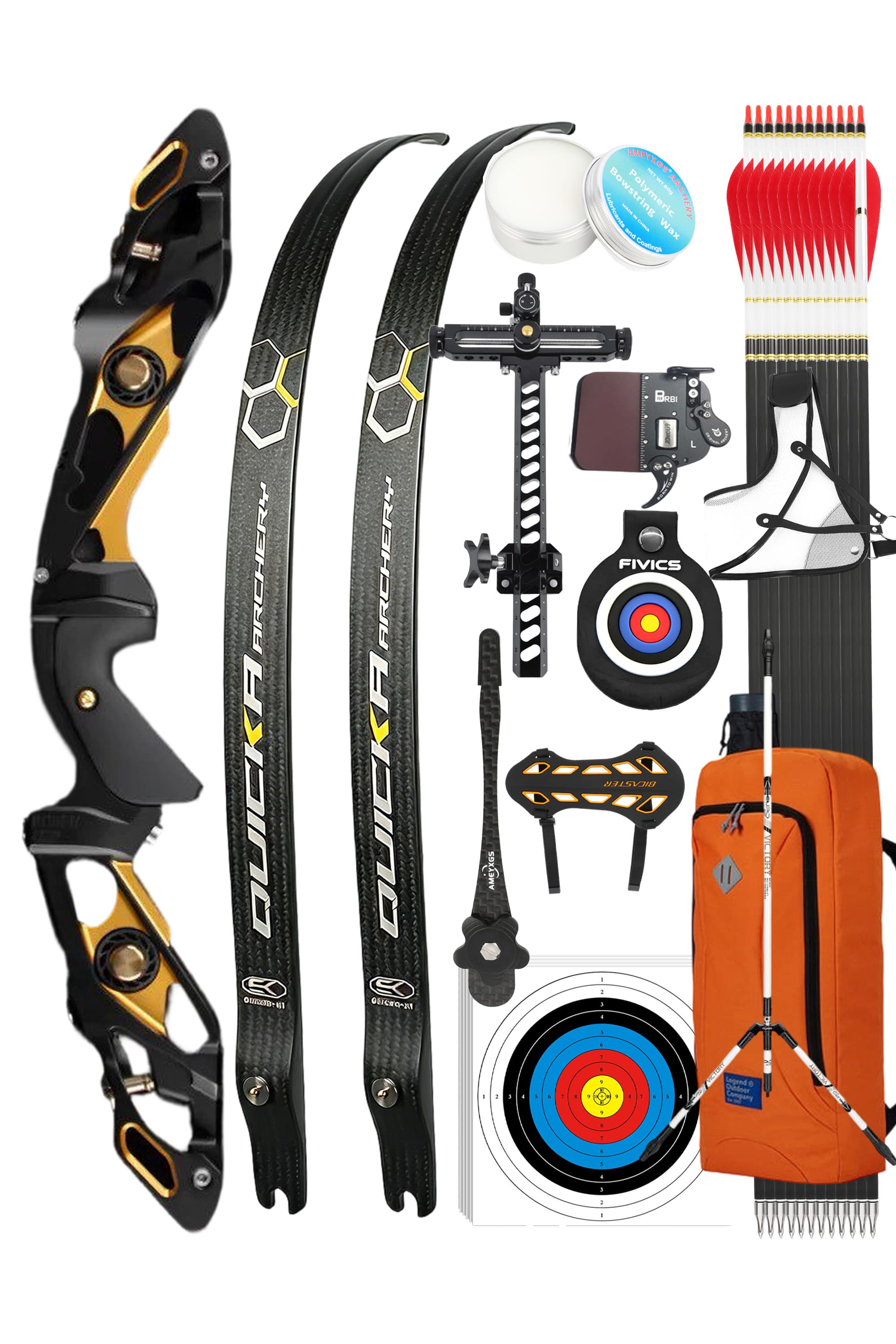 BOSEN Archery 18-50lbs Takedown Recurve Bow Kit  Shooting Target