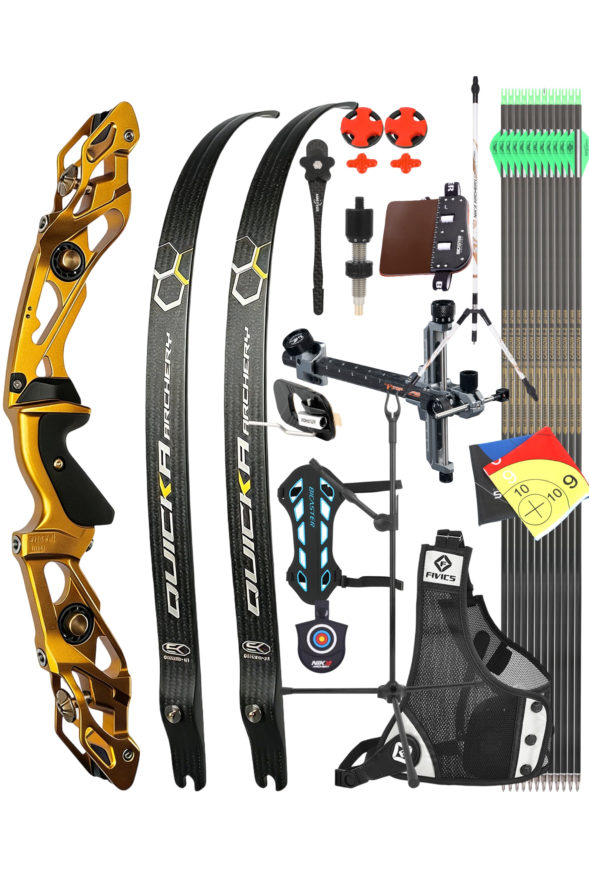 BOSEN Takedown Recurve Bow Kit 18-50bs  Shooting Archery Target