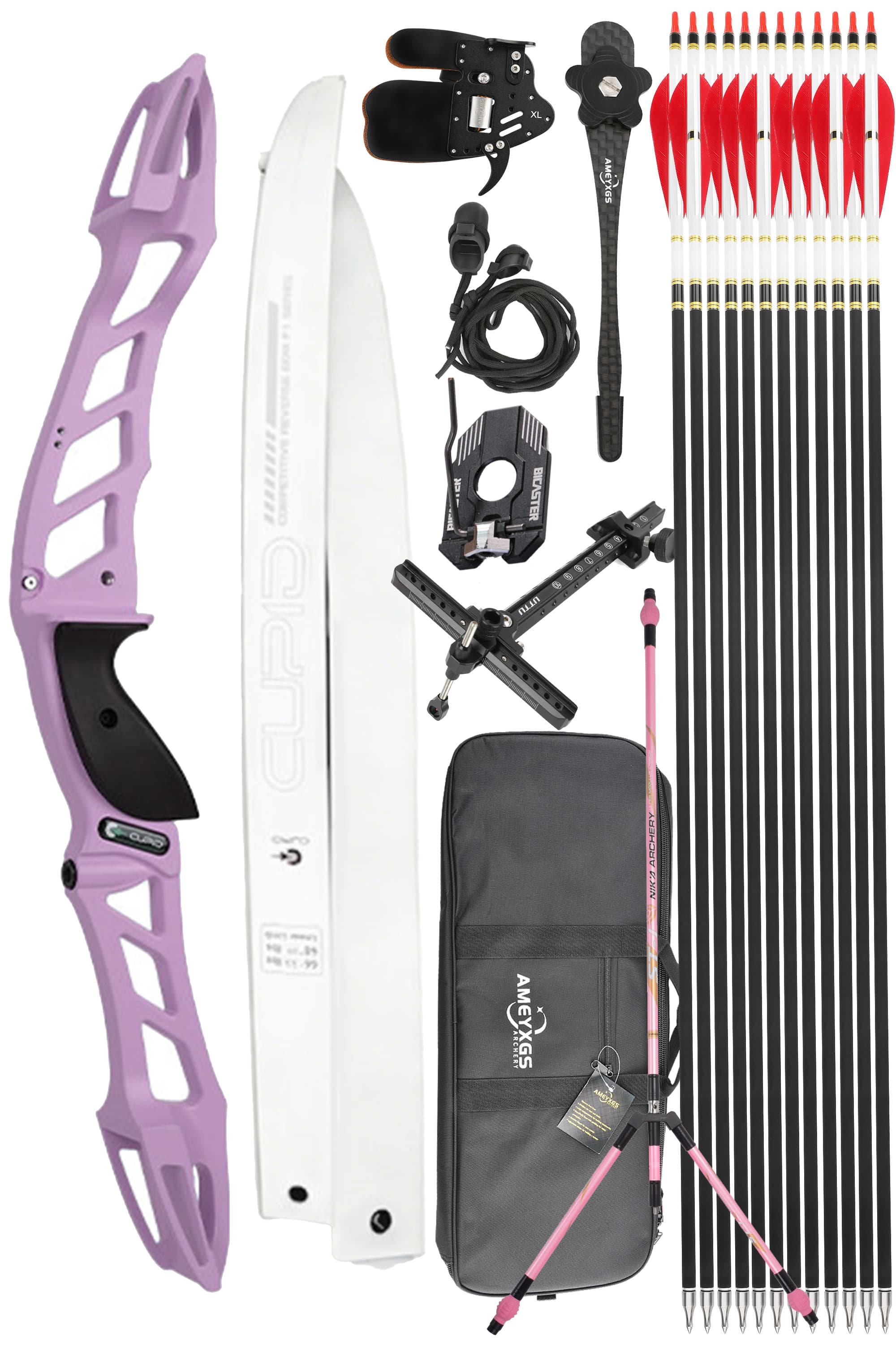 CUPID 68" Takedown 14-38Lbs Youth Recurve Bow Kit 