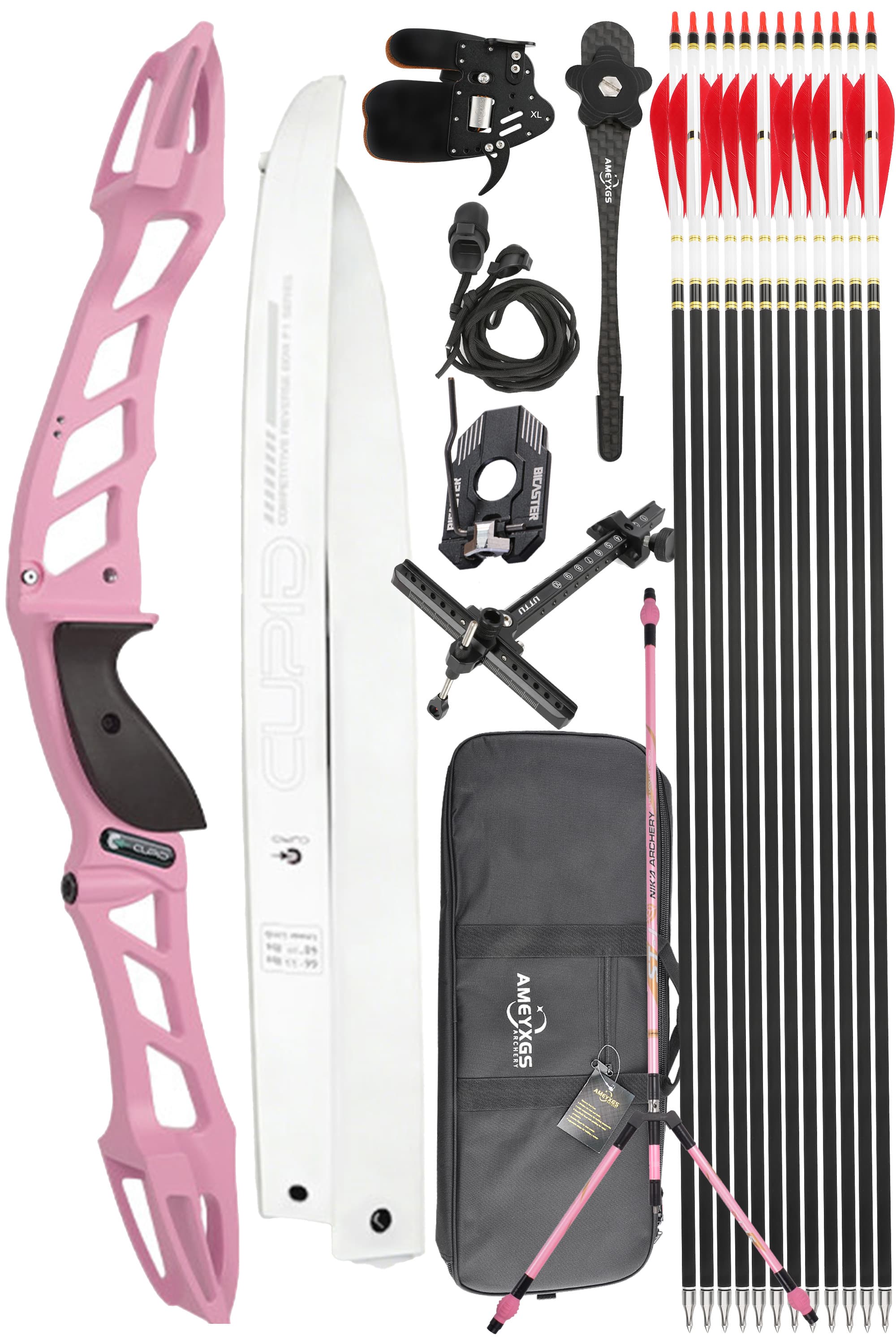 CUPID 68" Takedown 14-38Lbs Youth Recurve Bow Kit 