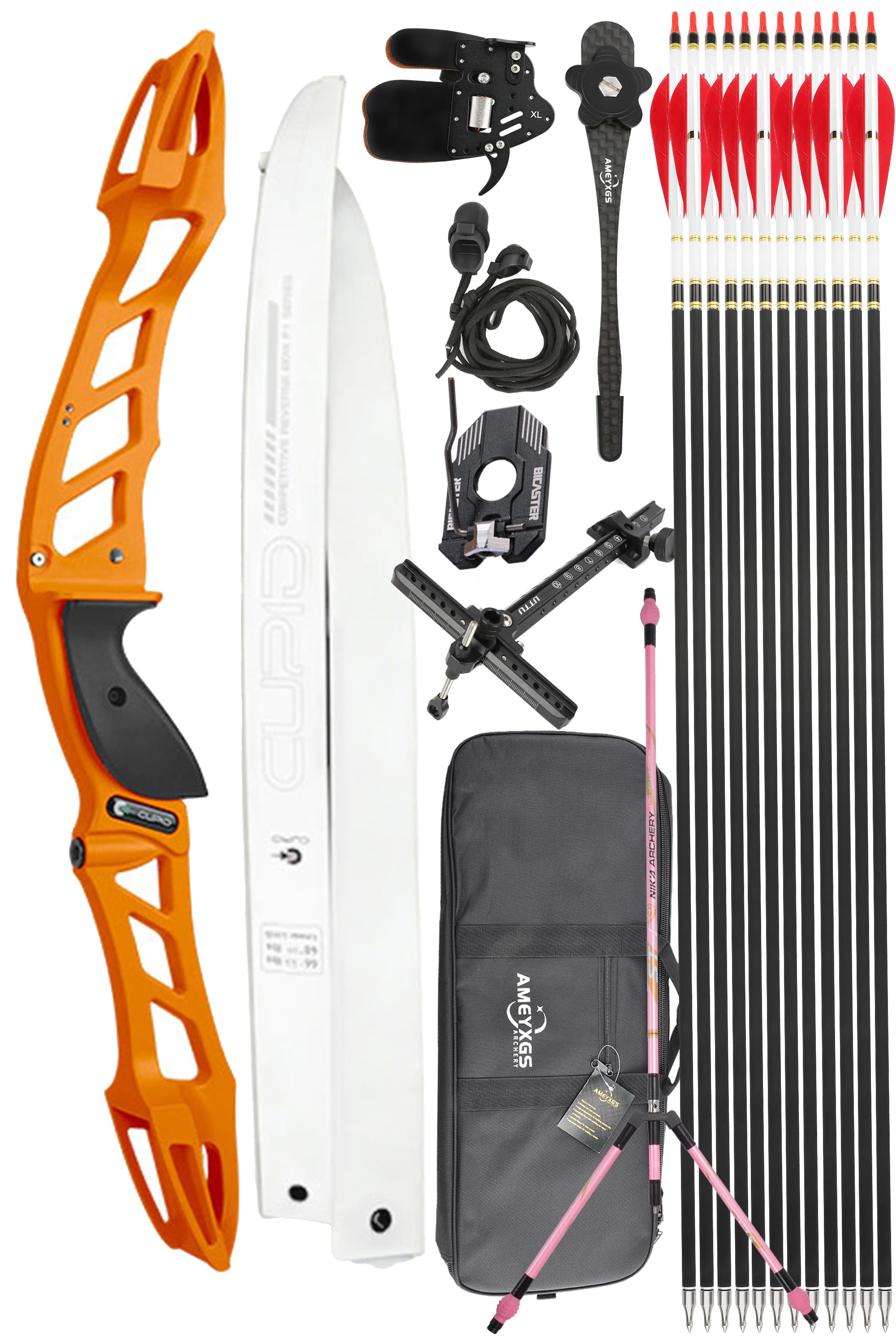 CUPID 68" Takedown 14-38Lbs Youth Recurve Bow Kit 