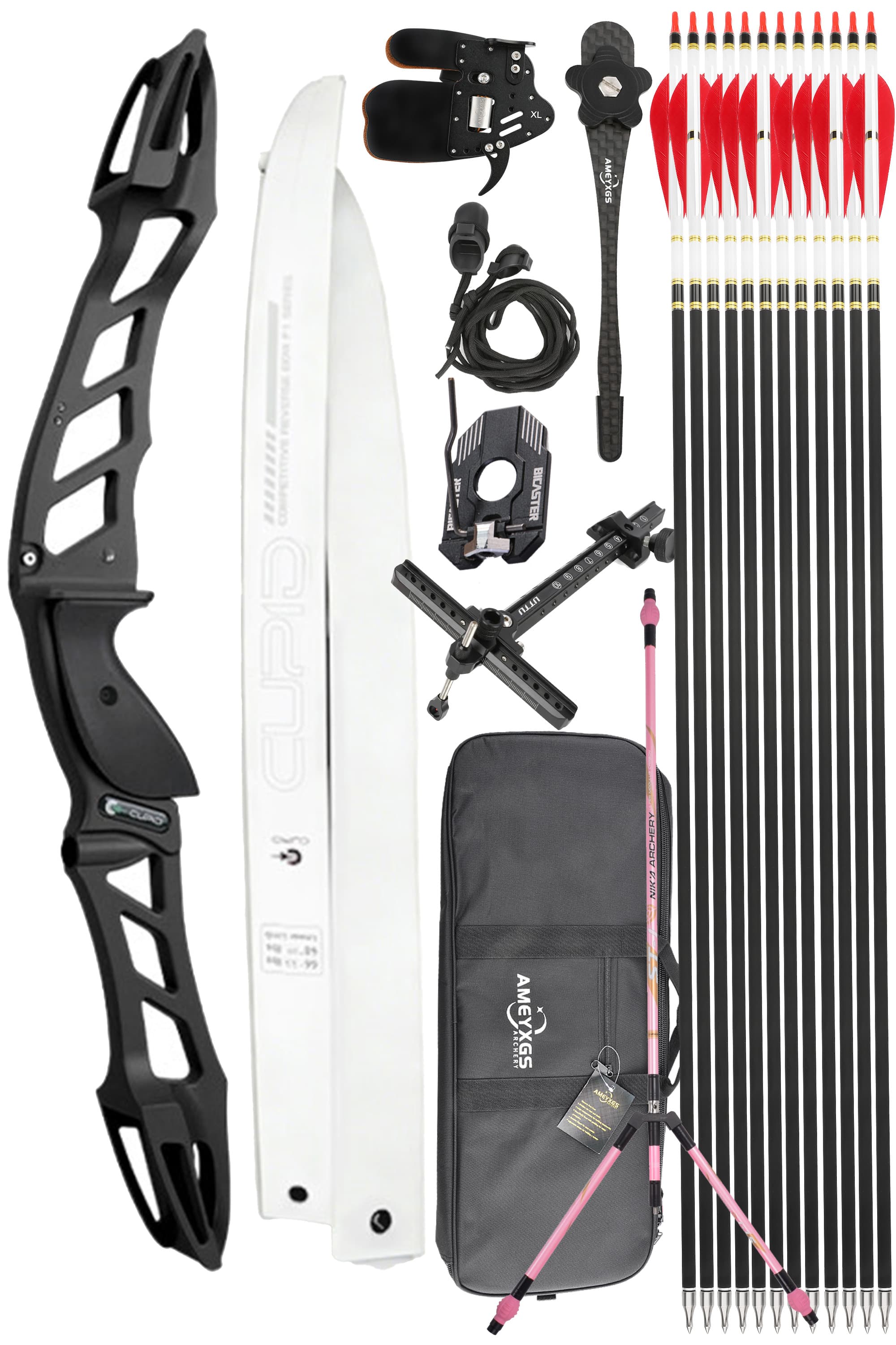 CUPID 68" Takedown 14-38Lbs Youth Recurve Bow Kit 