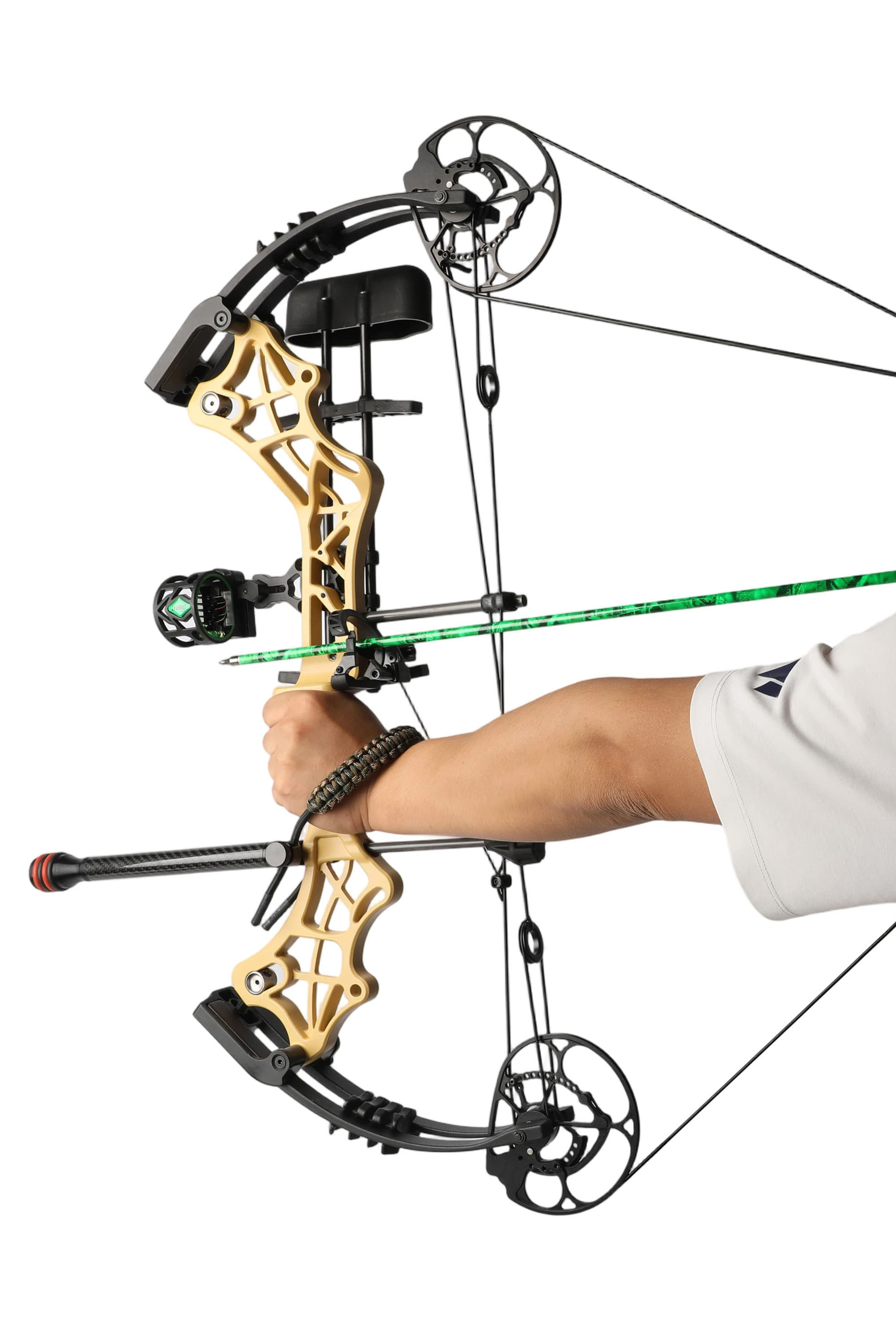 Compound Bow Archery 40-70lbs 80% let off 330fps