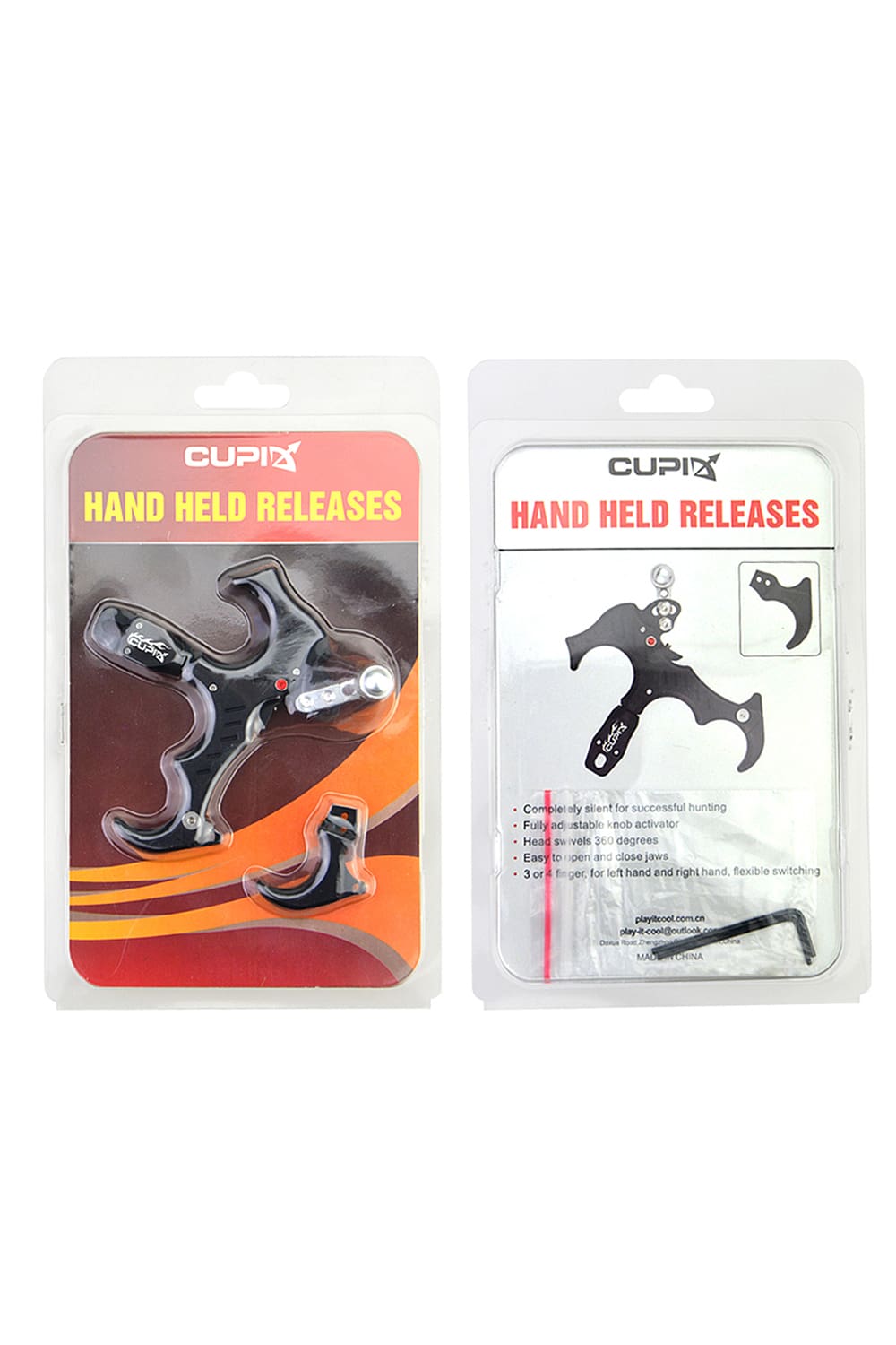 Cupid Three or Four Finger Switchable Thumb Bow Release-Lokearchery