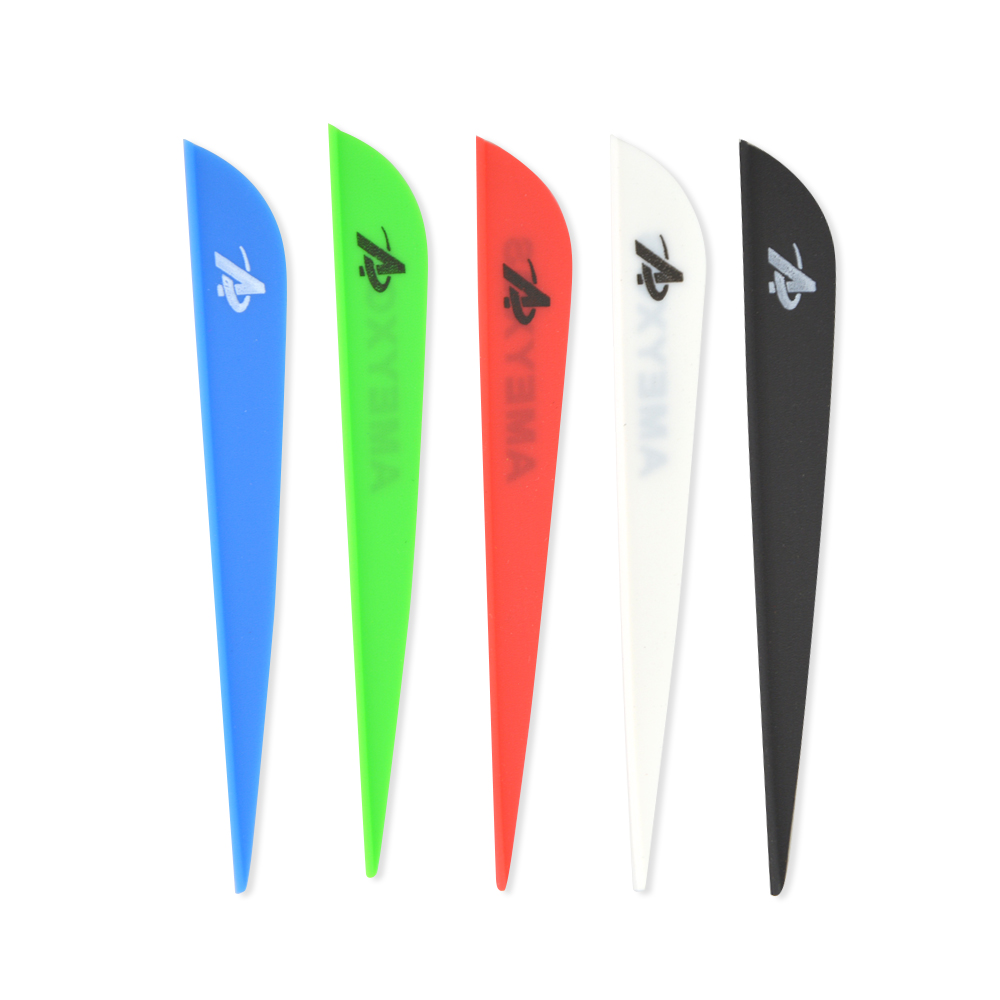 AME 40Pcs of Water Drop Rubber Arrow Feathers Fletching-Lokearchery