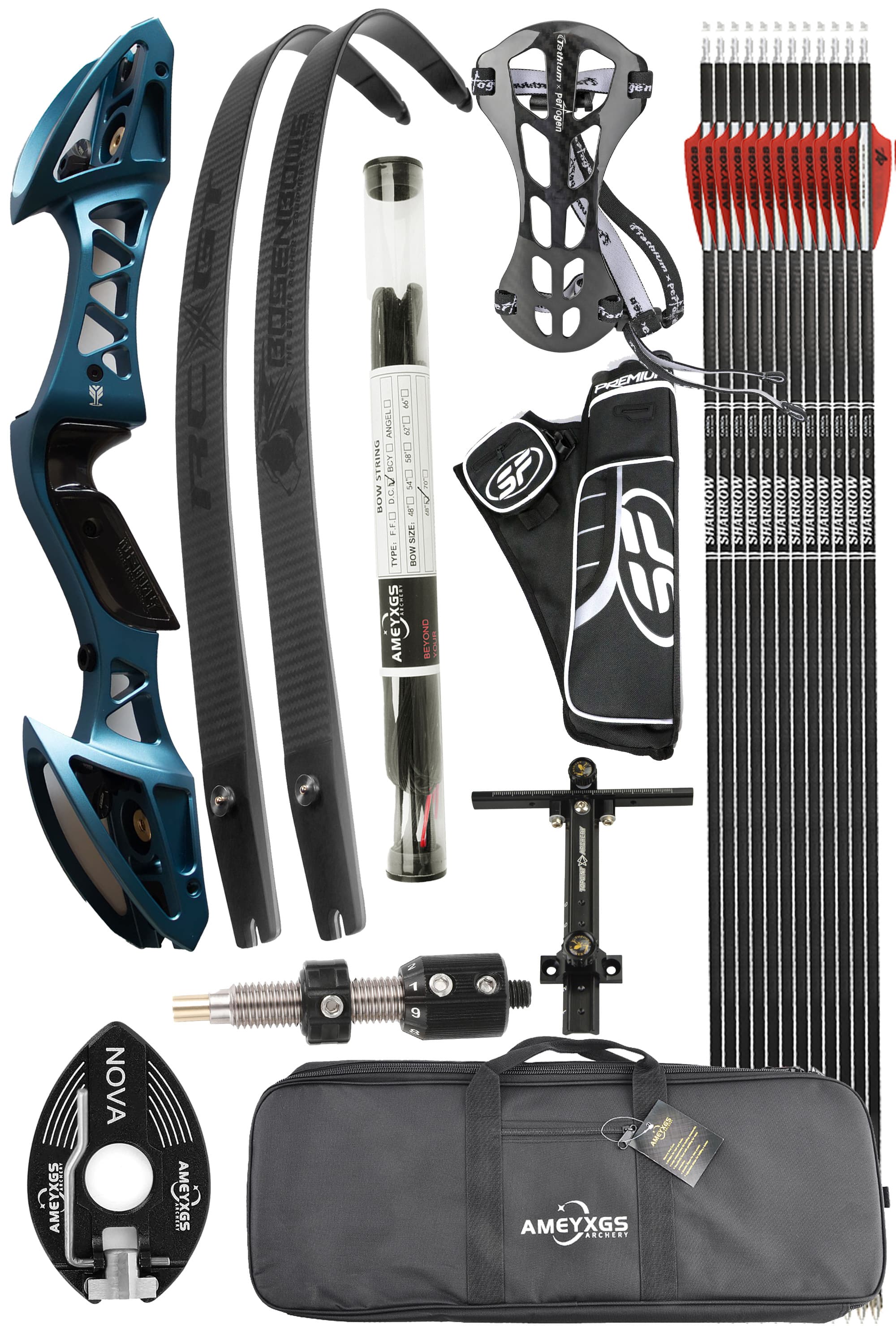 FENGYU Archery ILF Recurve Bow 22-60LBS Takedown bow Shooting