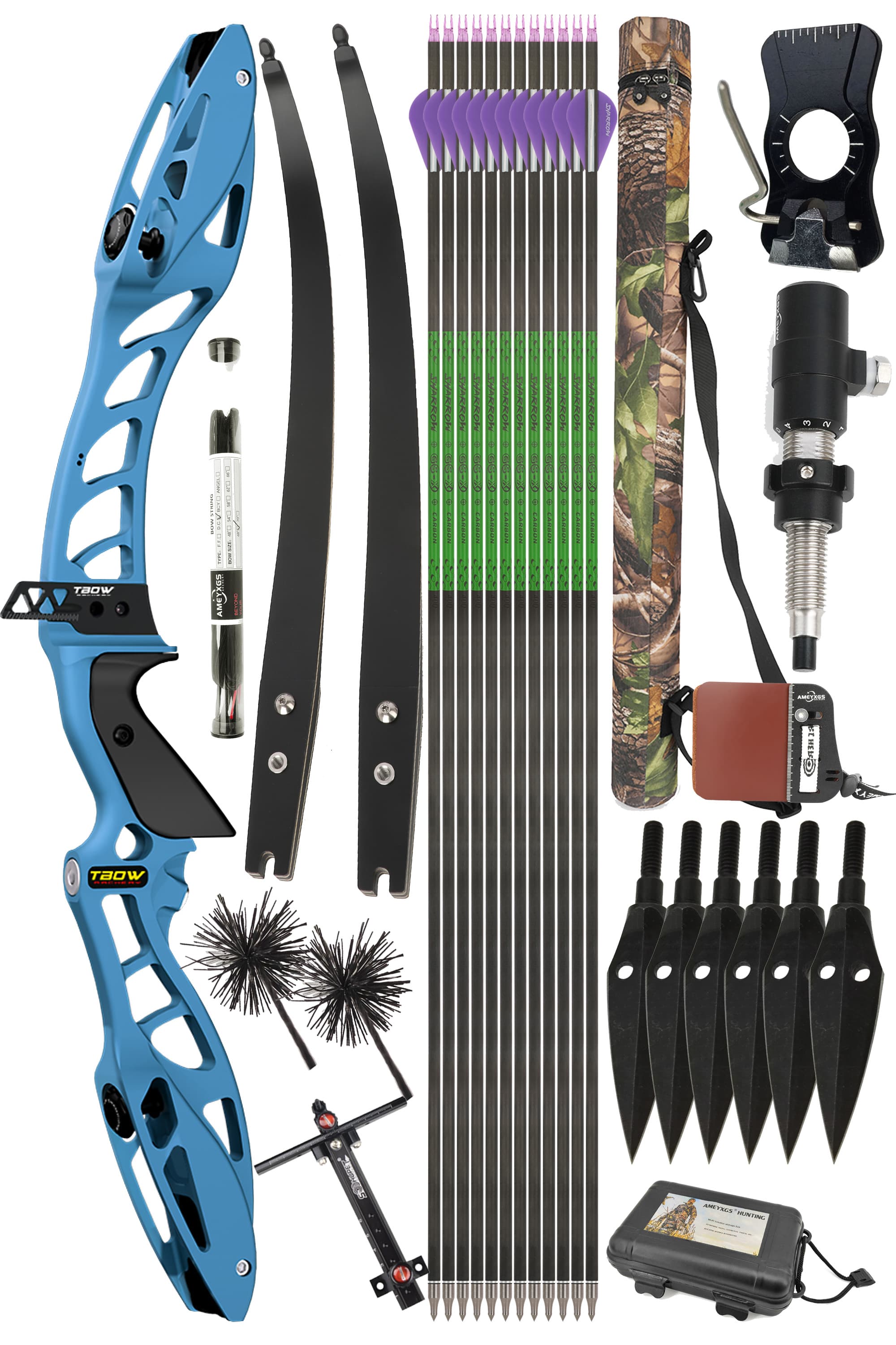 Junxing Archery H10 F-Mount Target Recurve Bow 25-50LBS Takedown bow