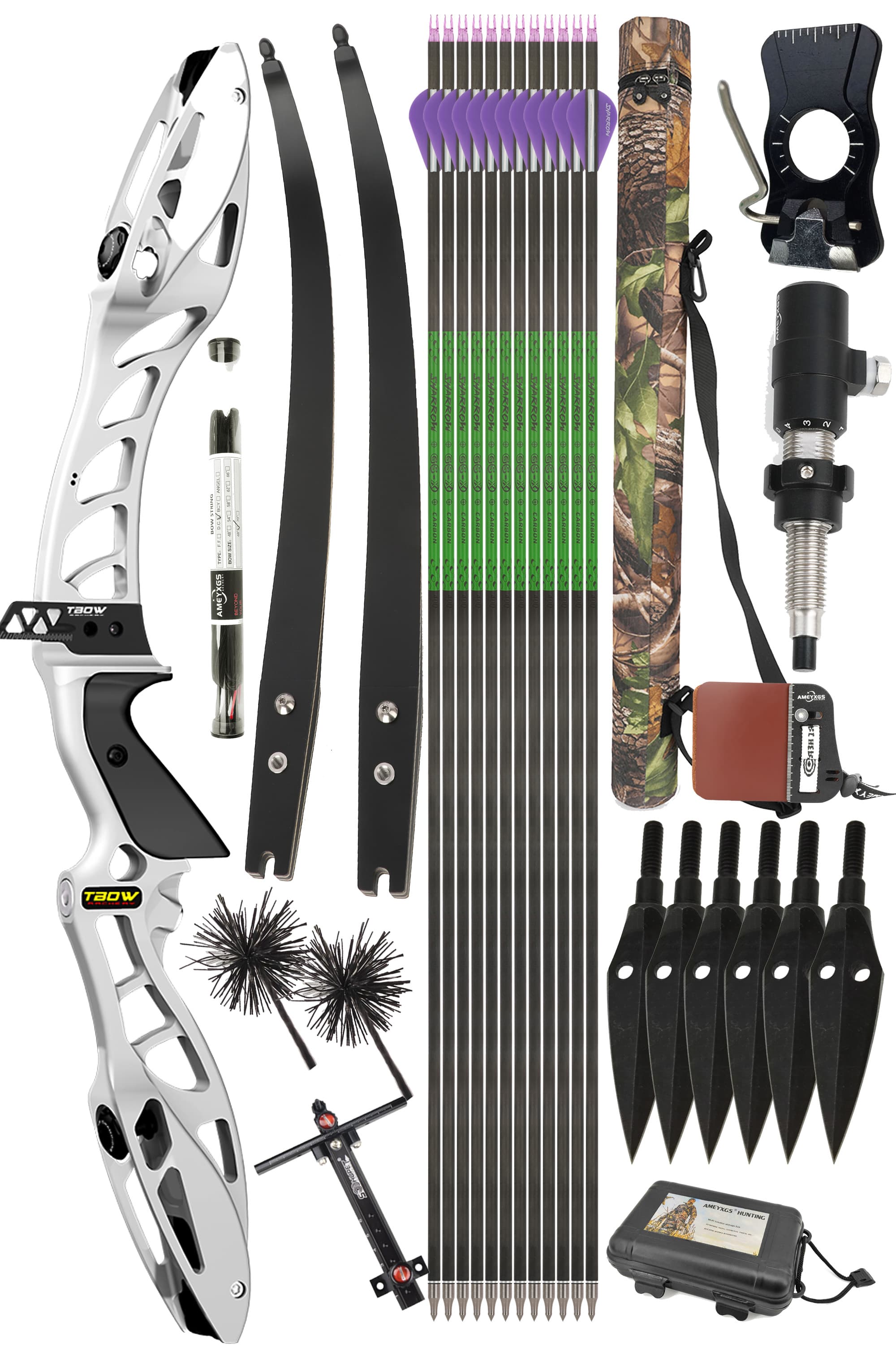 Junxing Archery H10 F-Mount Target Recurve Bow 25-50LBS Takedown bow