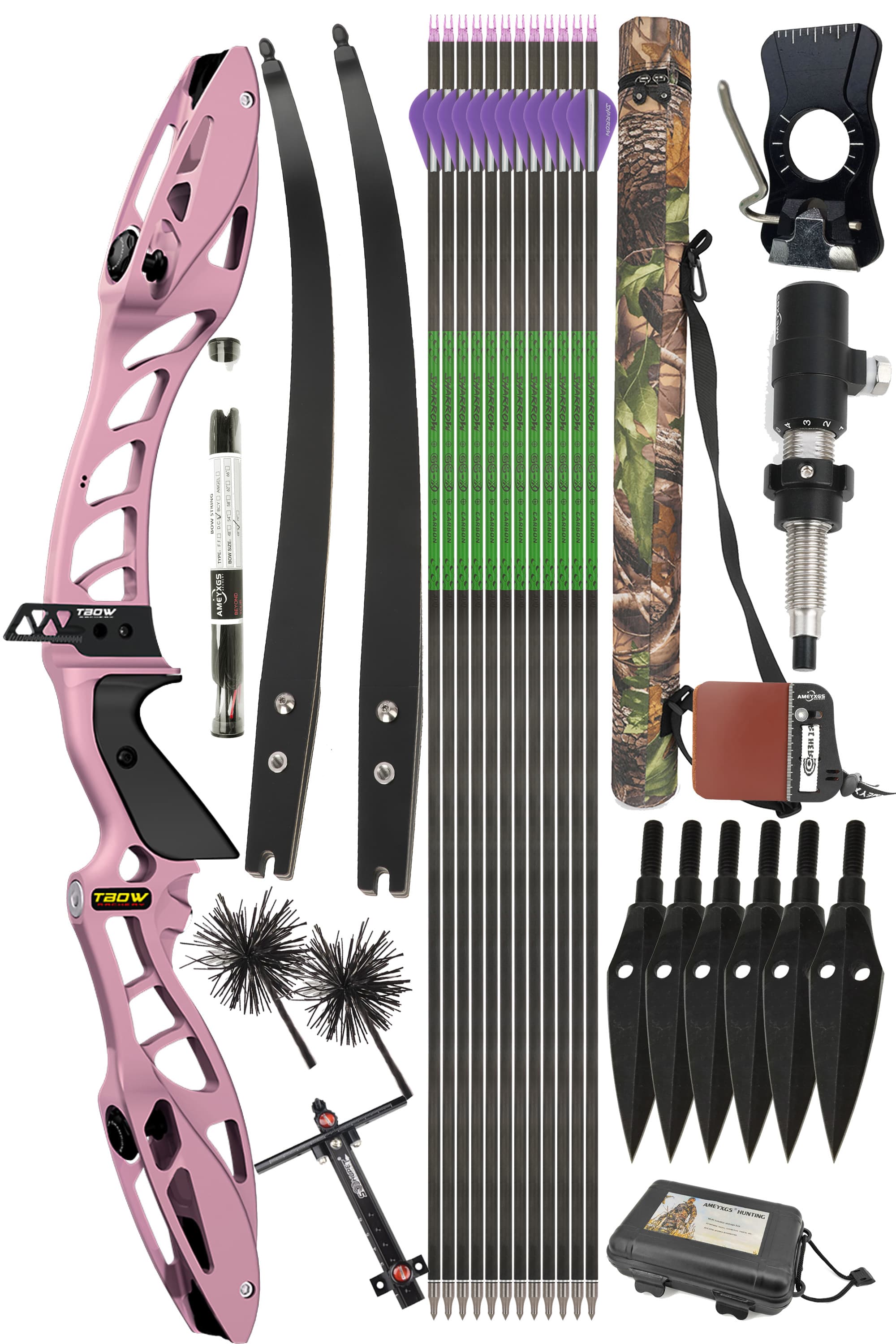 Junxing Archery H10 F-Mount Target Recurve Bow 25-50LBS Takedown bow