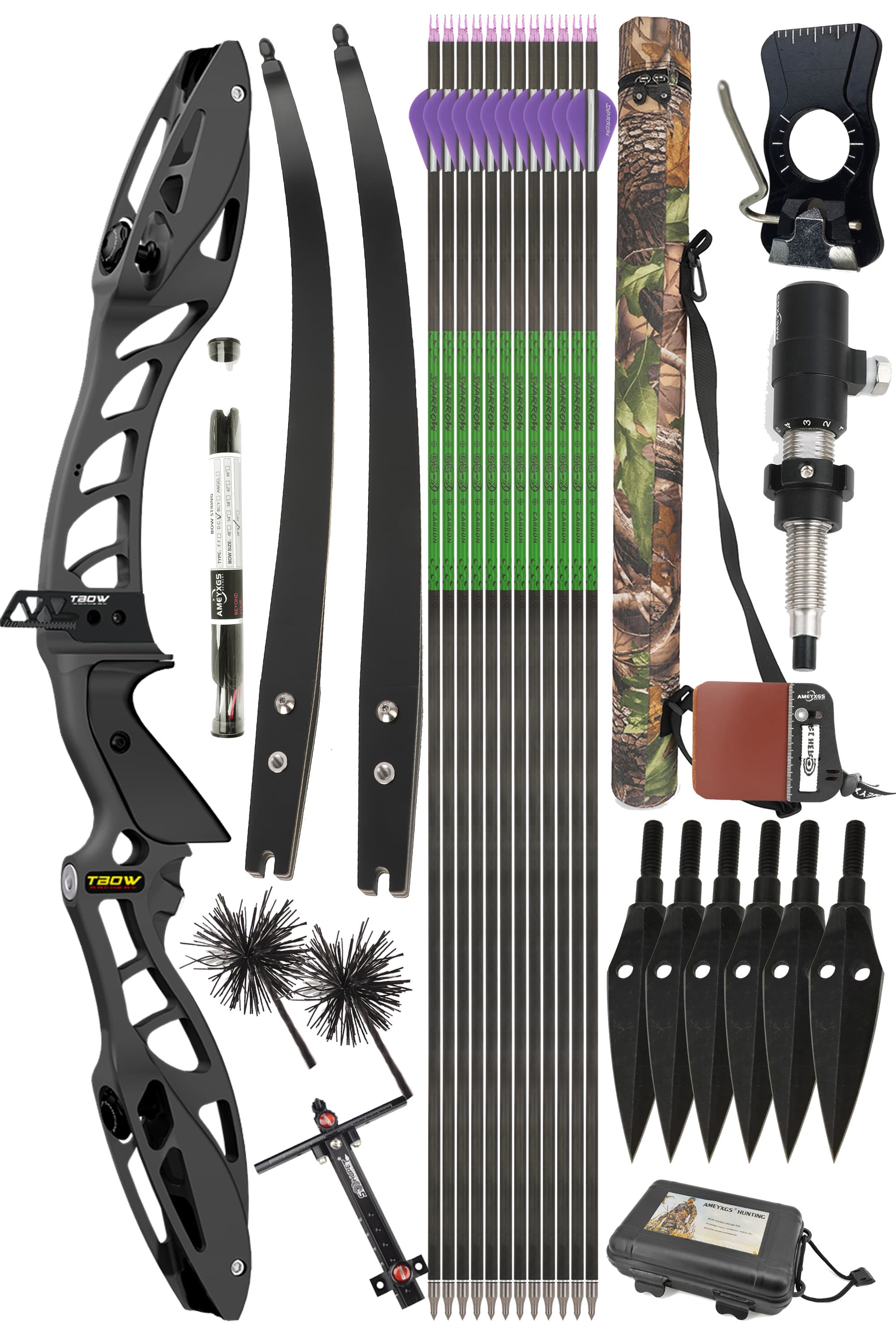 Junxing Archery H10 F-Mount Target Recurve Bow 25-50LBS Takedown bow