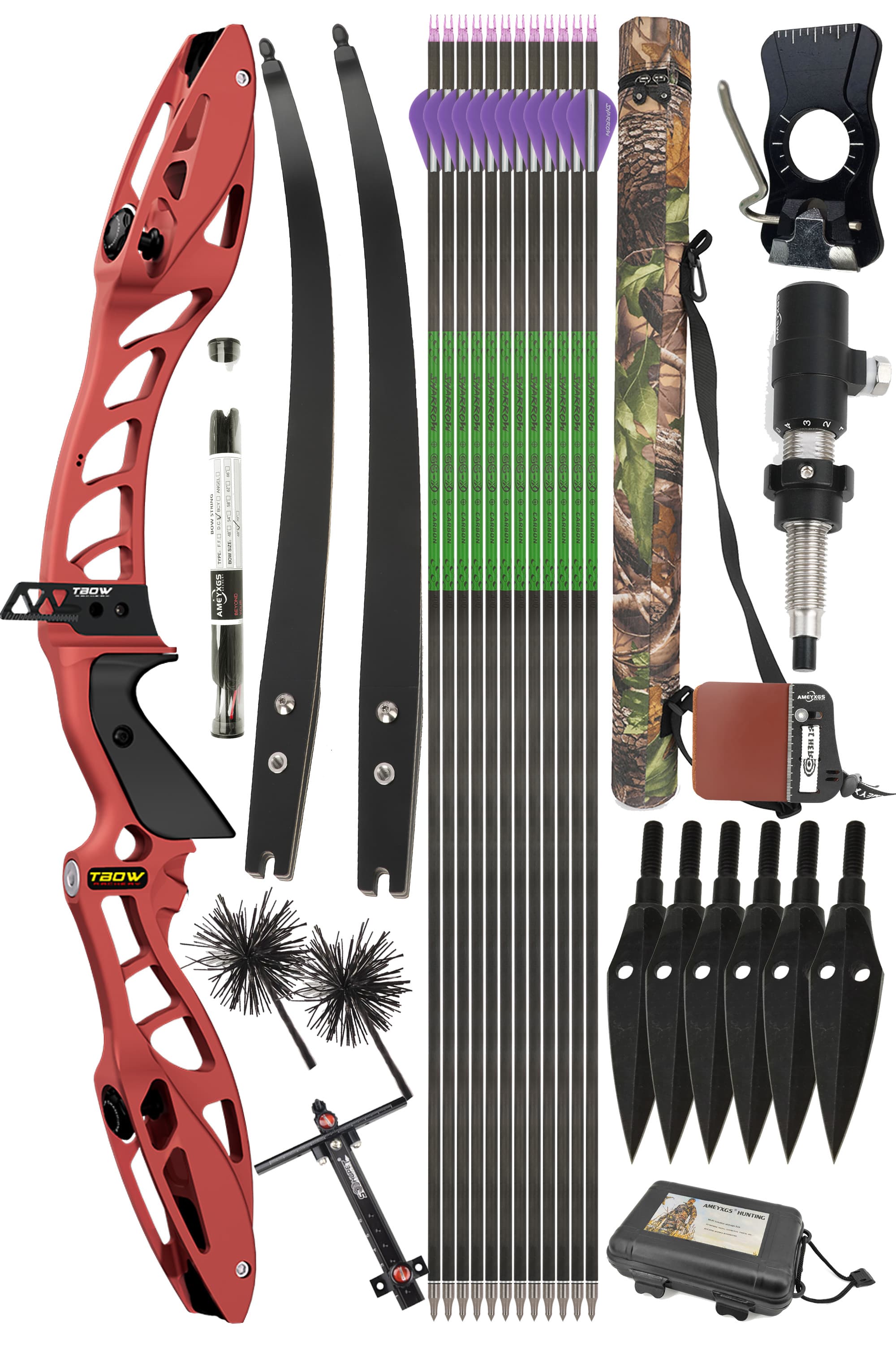 Junxing Archery H10 F-Mount Target Recurve Bow 25-50LBS Takedown bow